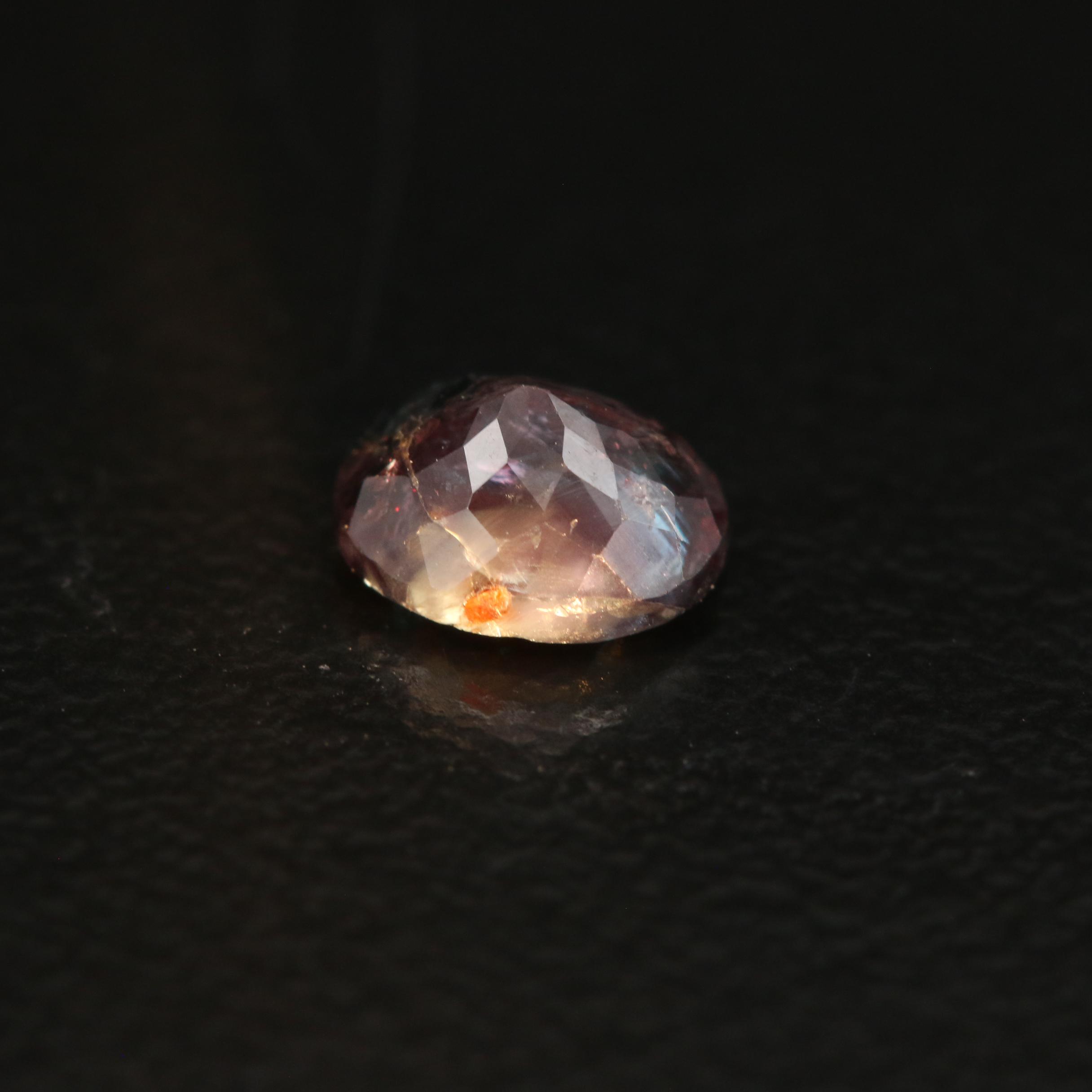 Loose 0.73 CT Oval Faceted Alexandrite