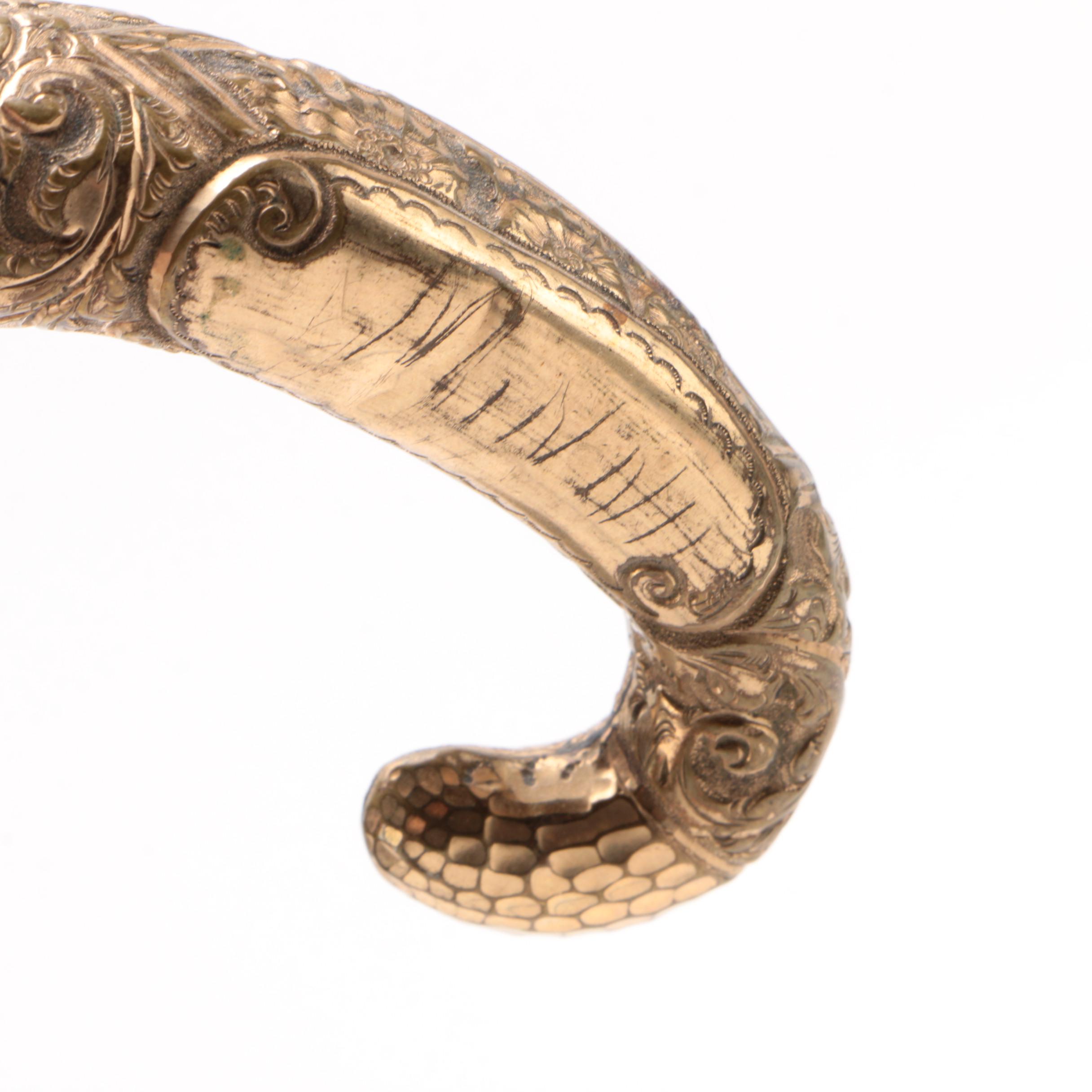 African Sword Cane with Thorn Wood Cane and Ebonized Wood Walking Stick