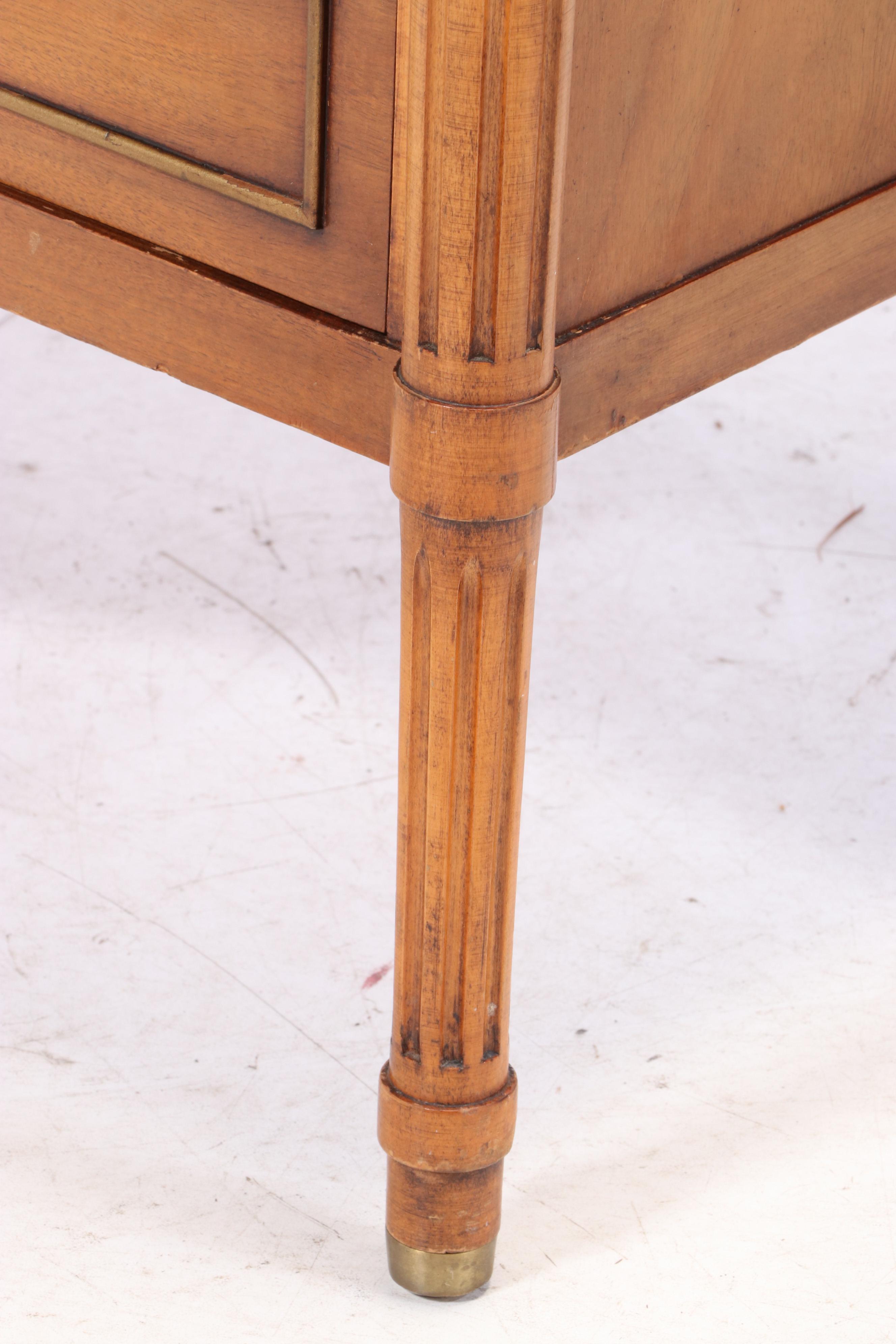 Saginaw Furniture Shops Federal Style Walnut-Veneered & Stained Chest of Drawers