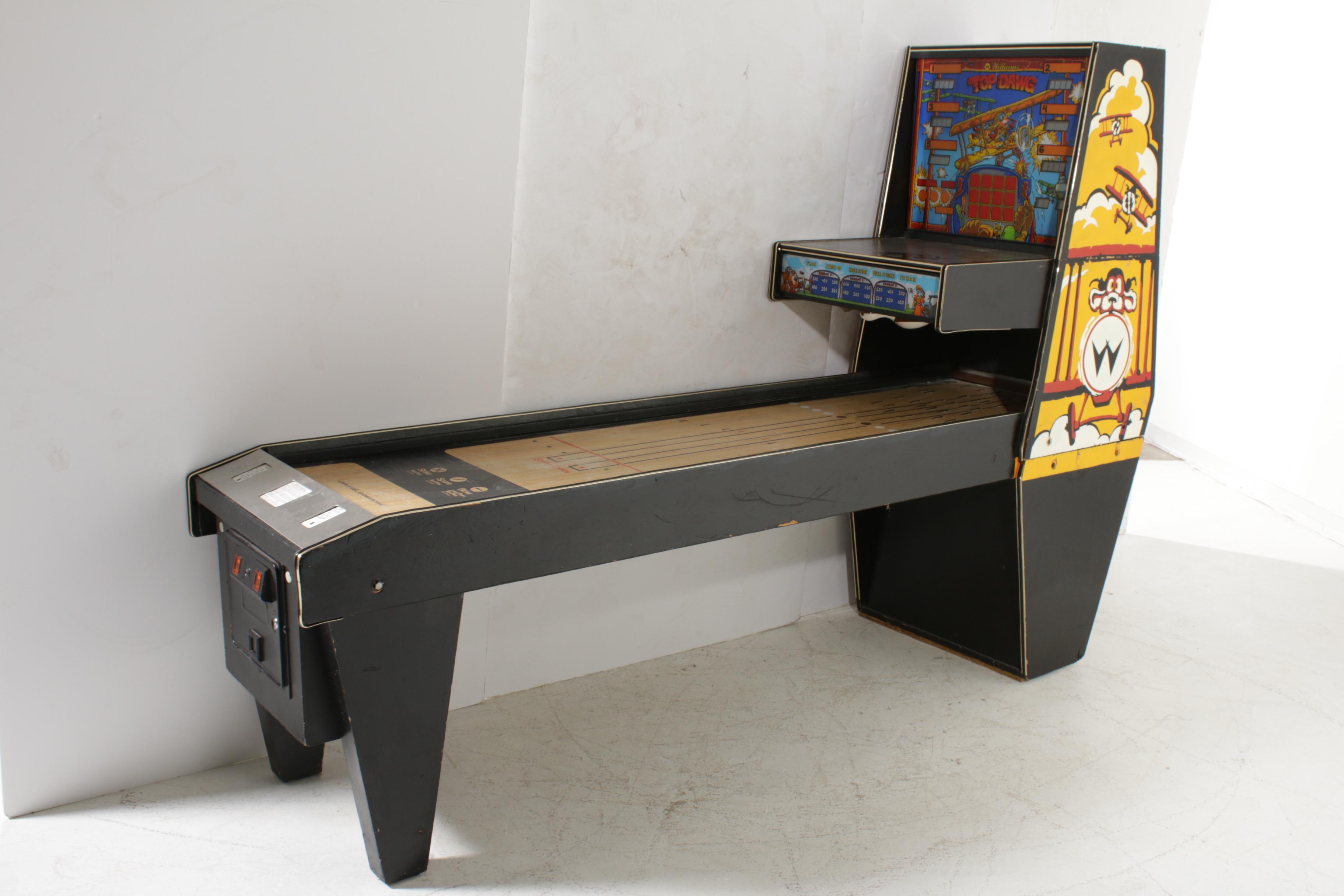 "Top Dawg" Shuffle Board Bowling Arcade Machine