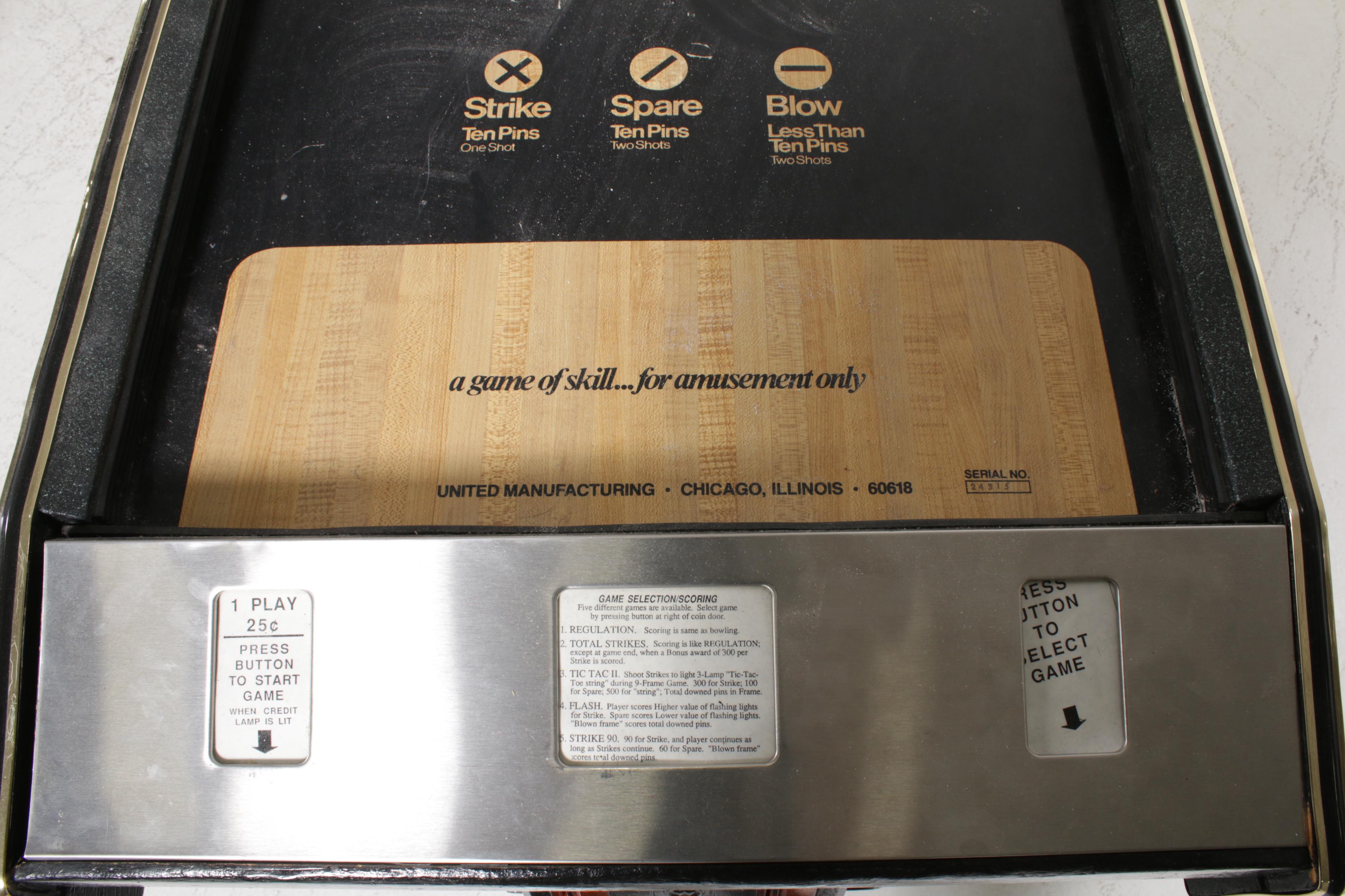 "Top Dawg" Shuffle Board Bowling Arcade Machine