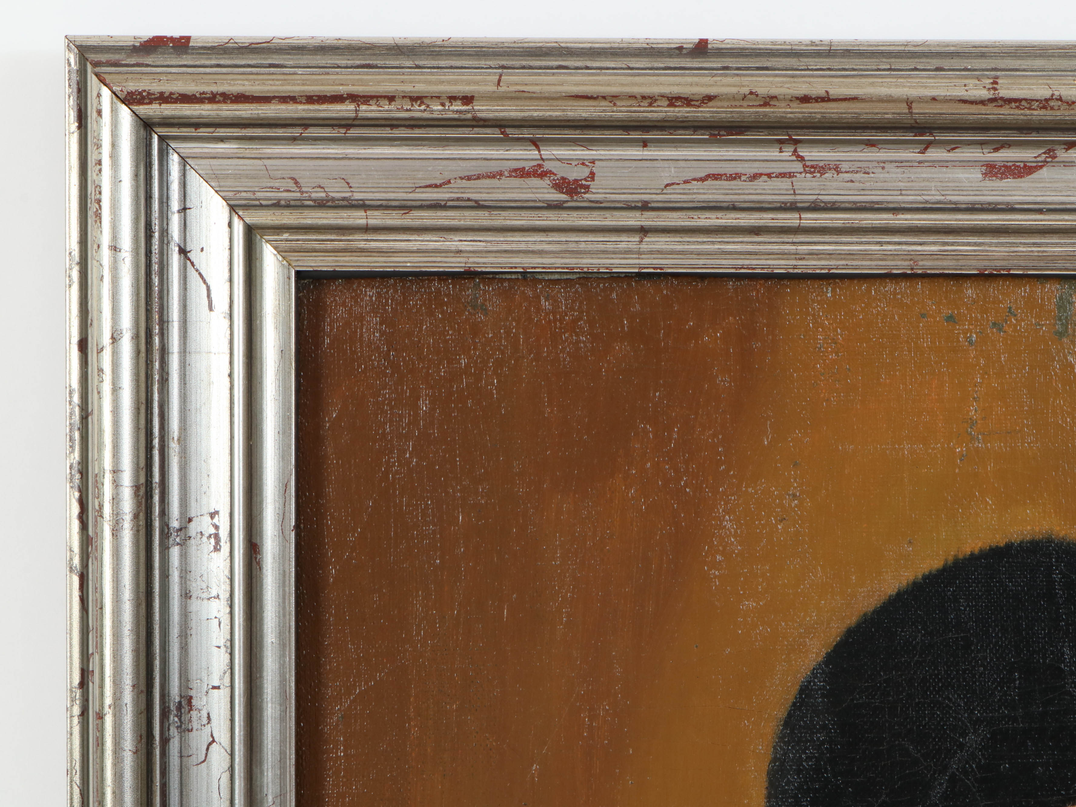 Richard B. Coe Oil Portrait of Girl in Black Hat