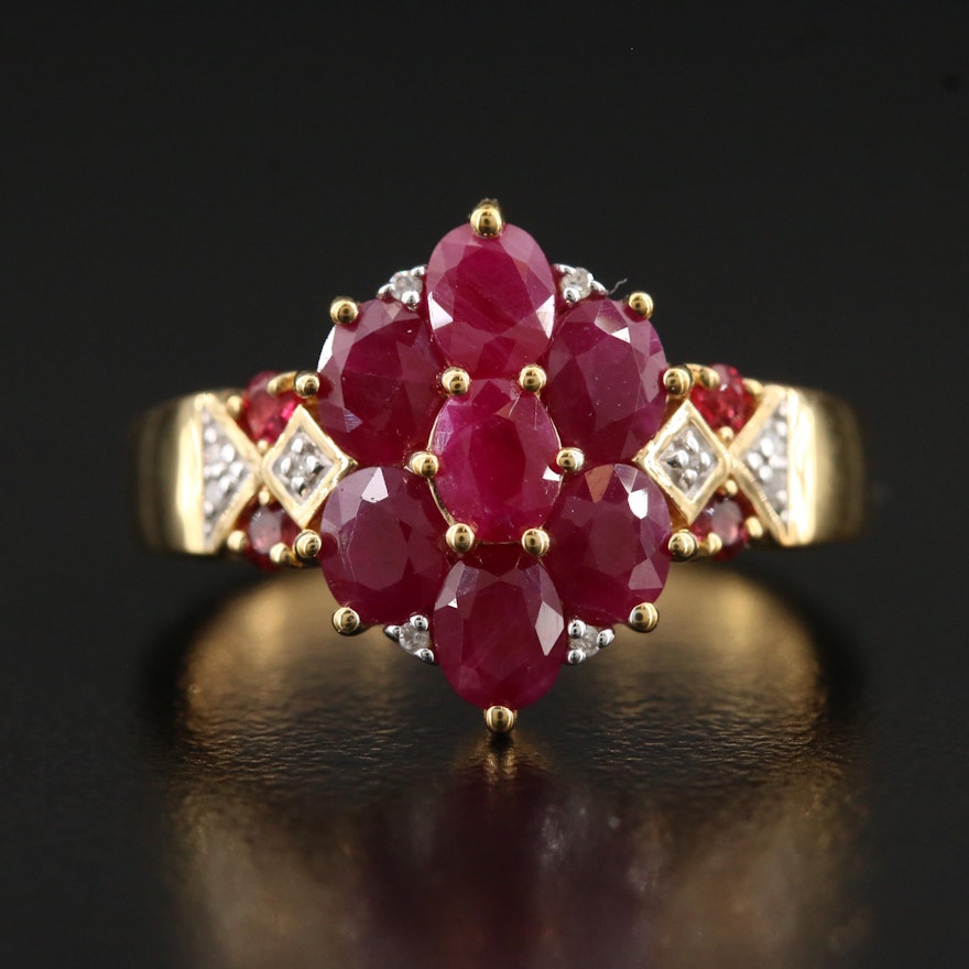 Sterling Ruby, Diamond and Spinel Ring