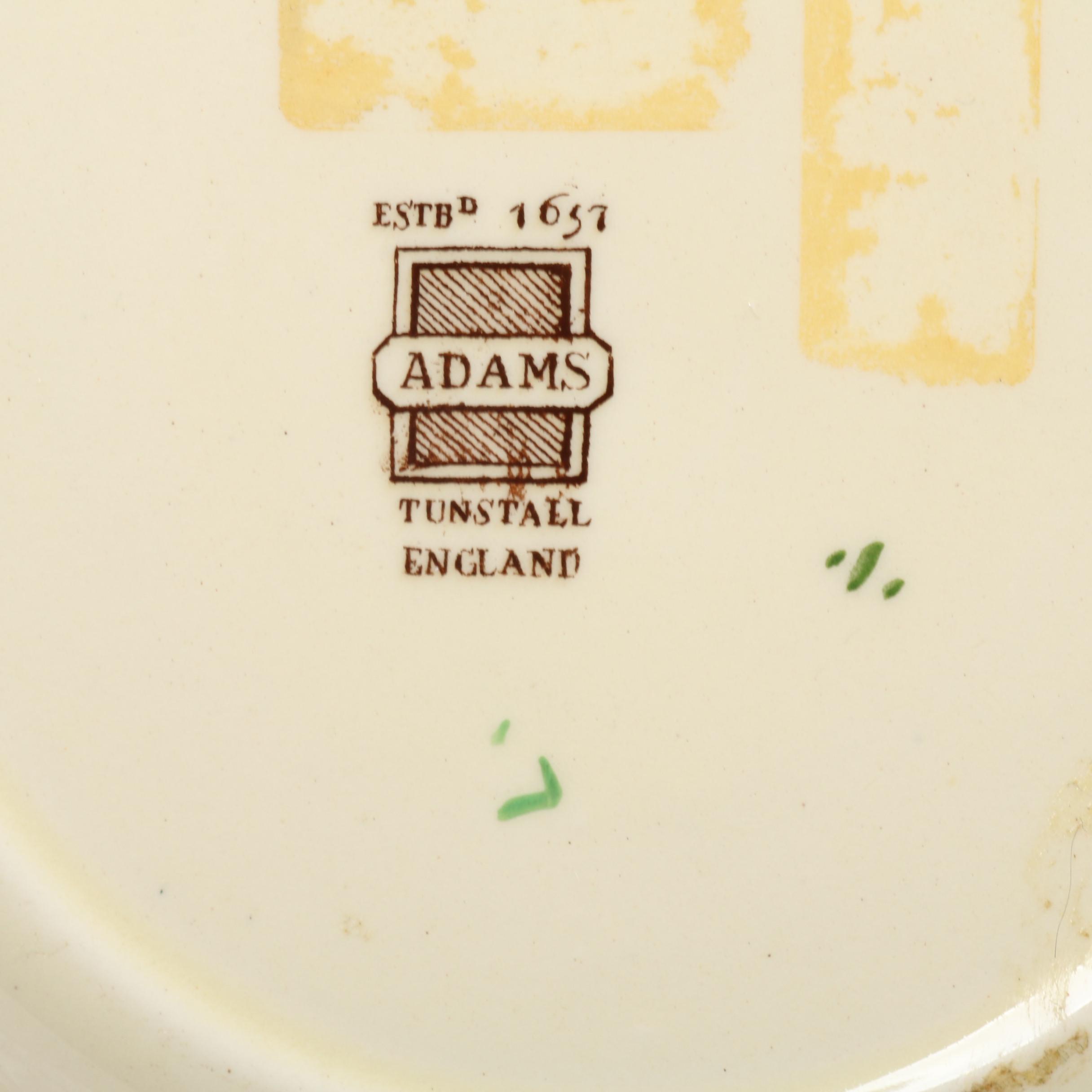 Royal Staffordshire "Tonquin" Dinner Plates and Adams Side Plate