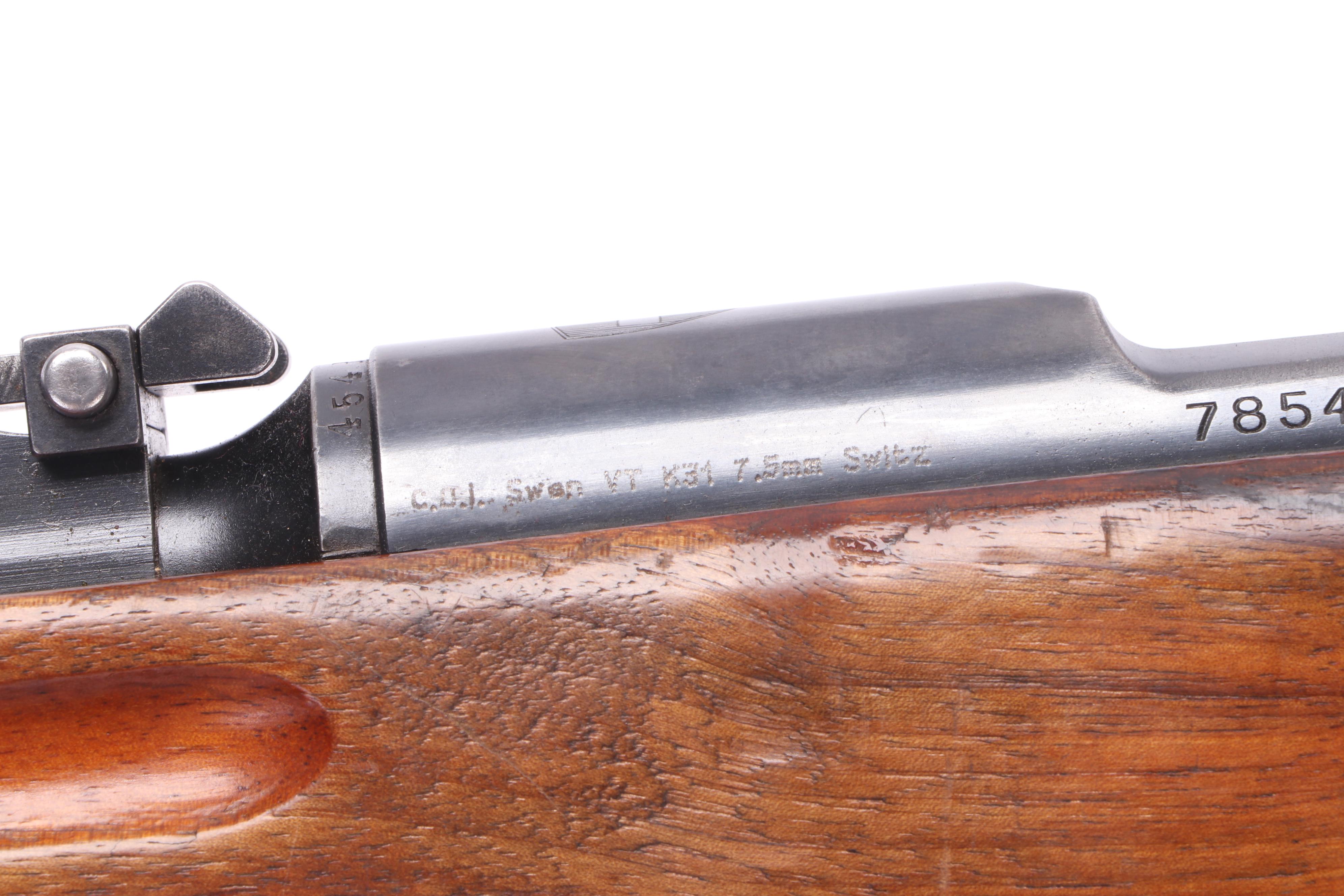 Swedish K31 Karabiner Model 1931 7.5mm Bolt Action Rifle