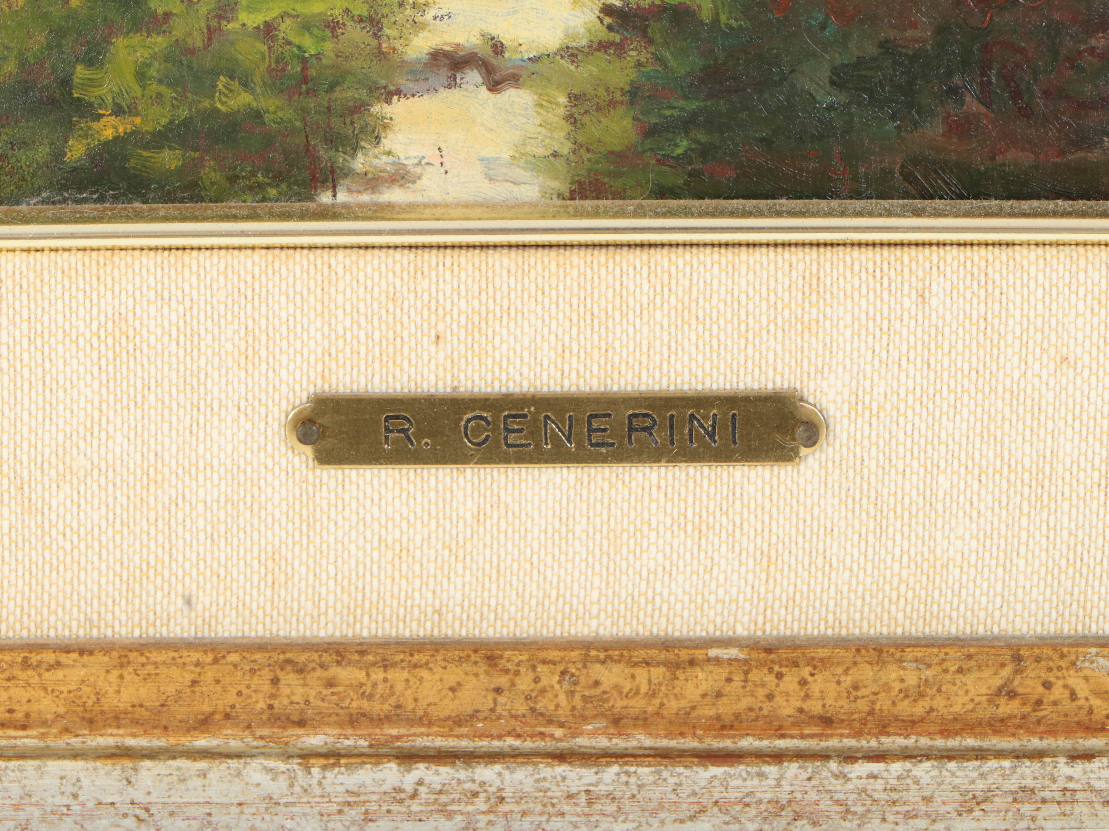 Remo Cenerini Tuscan Landscape Oil Painting, circa 1985