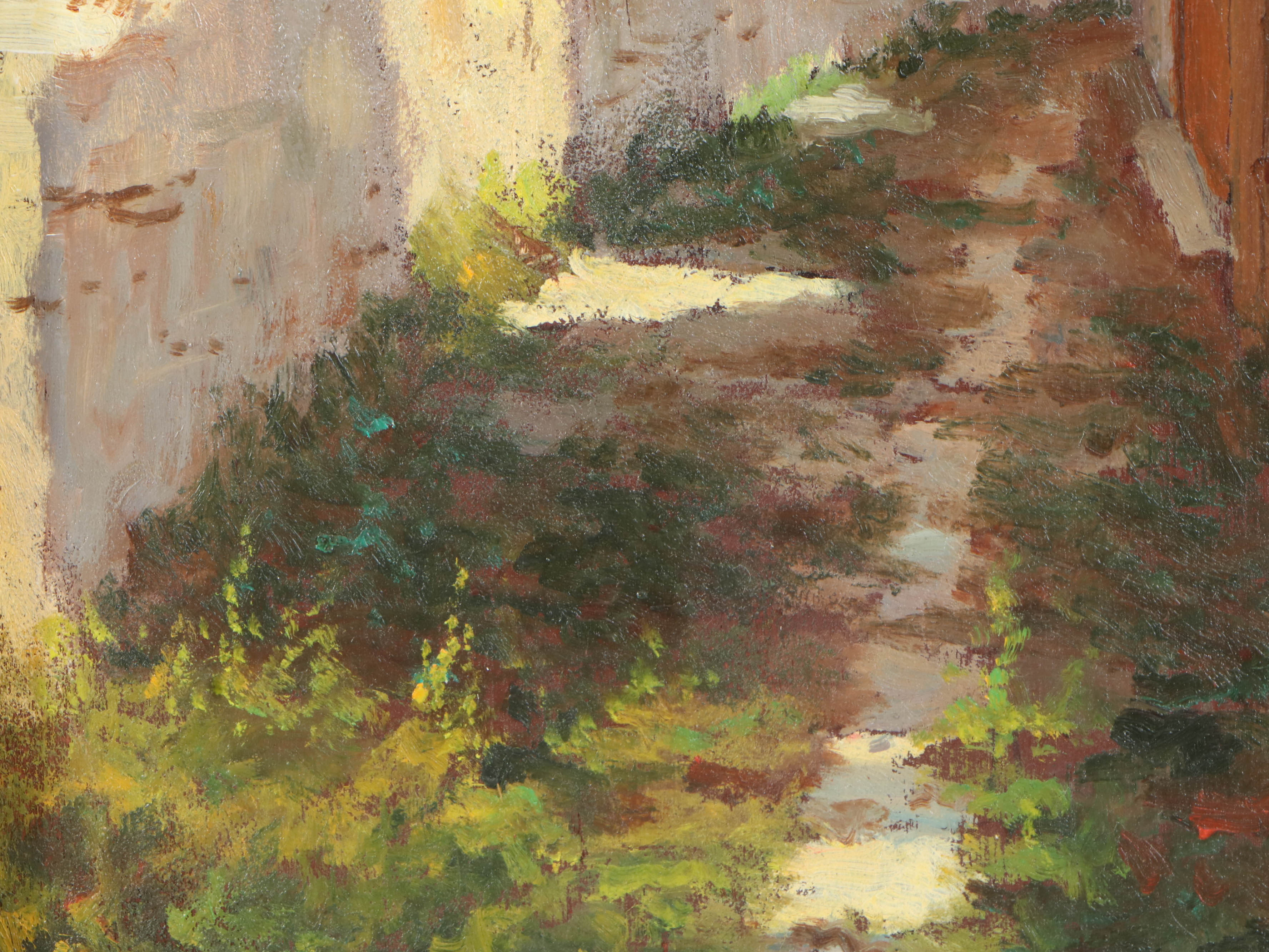 Remo Cenerini Tuscan Landscape Oil Painting, circa 1985