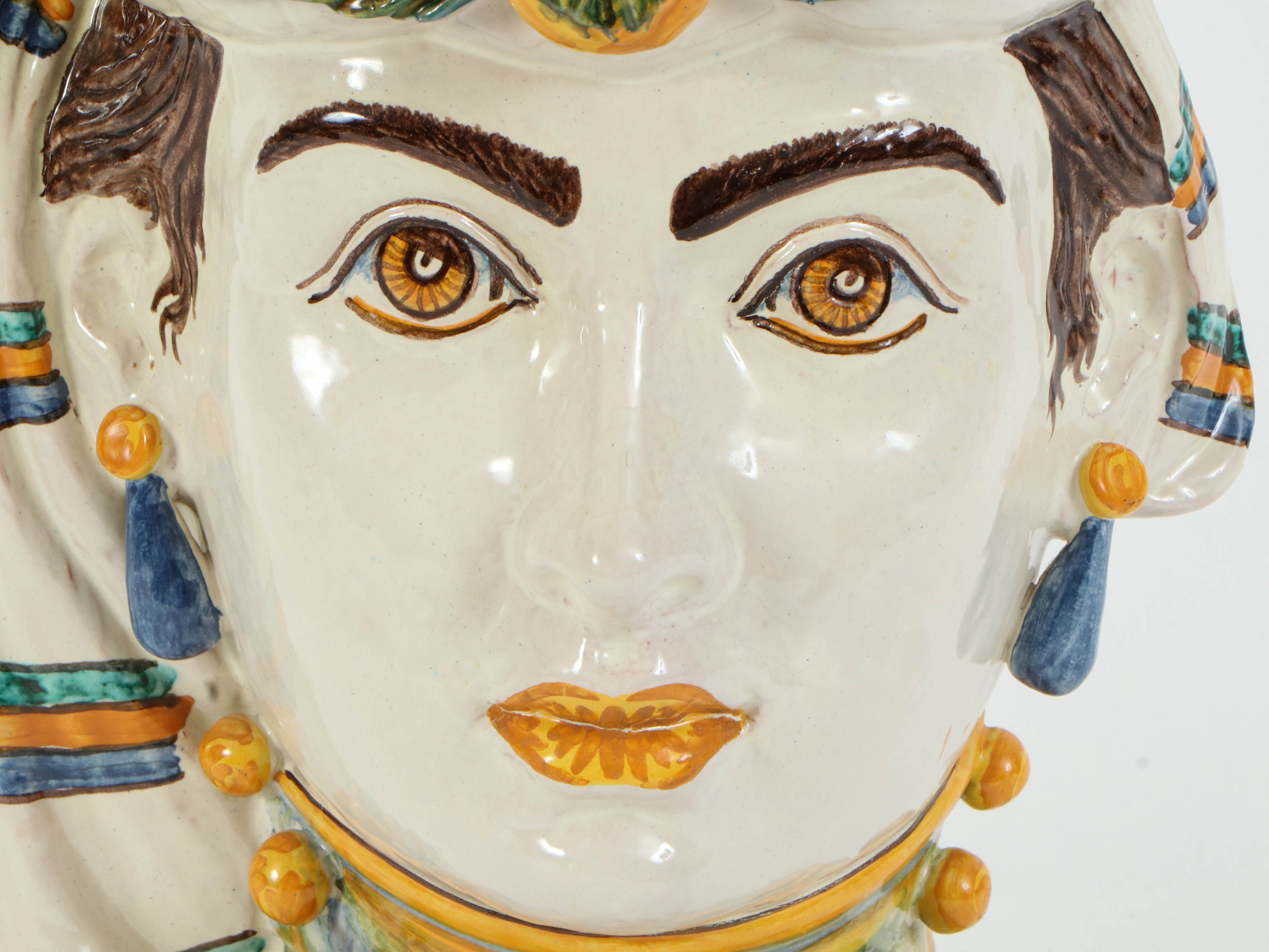Italian M. Patri Ceramic Head Vase