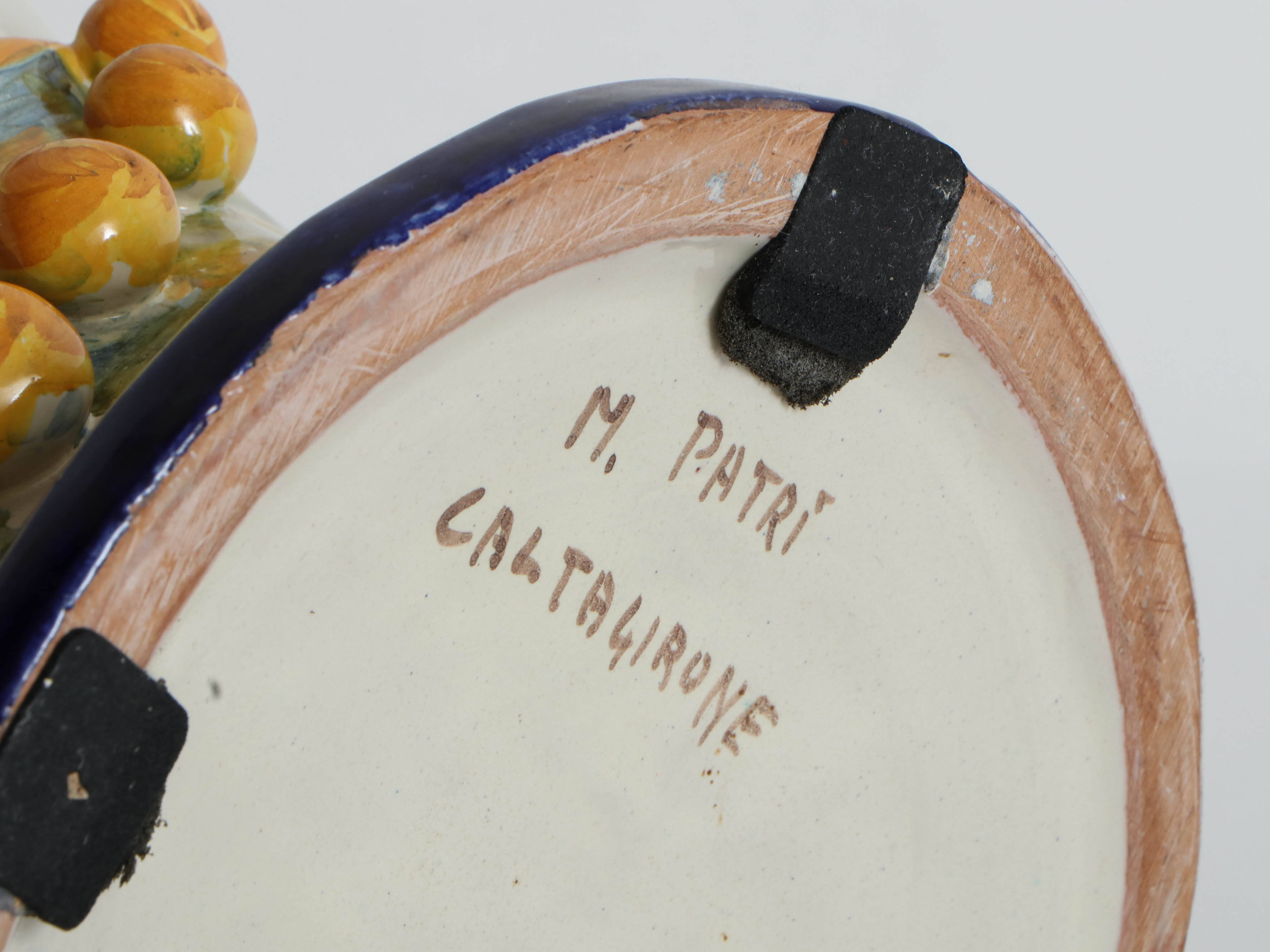 Italian M. Patri Ceramic Head Vase