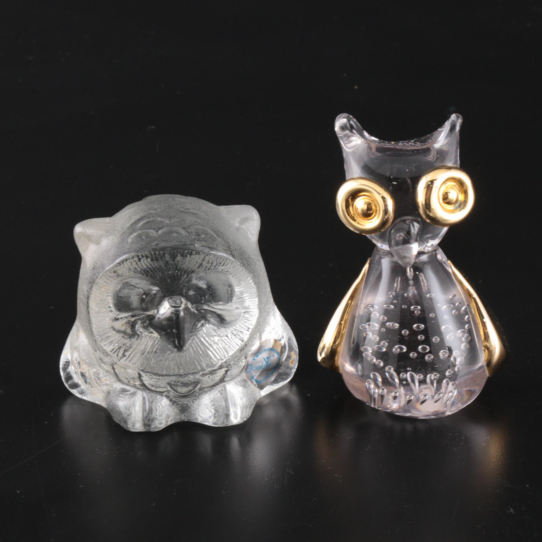 Goebel and Other Crystal and Glass Paperweights and Figurines