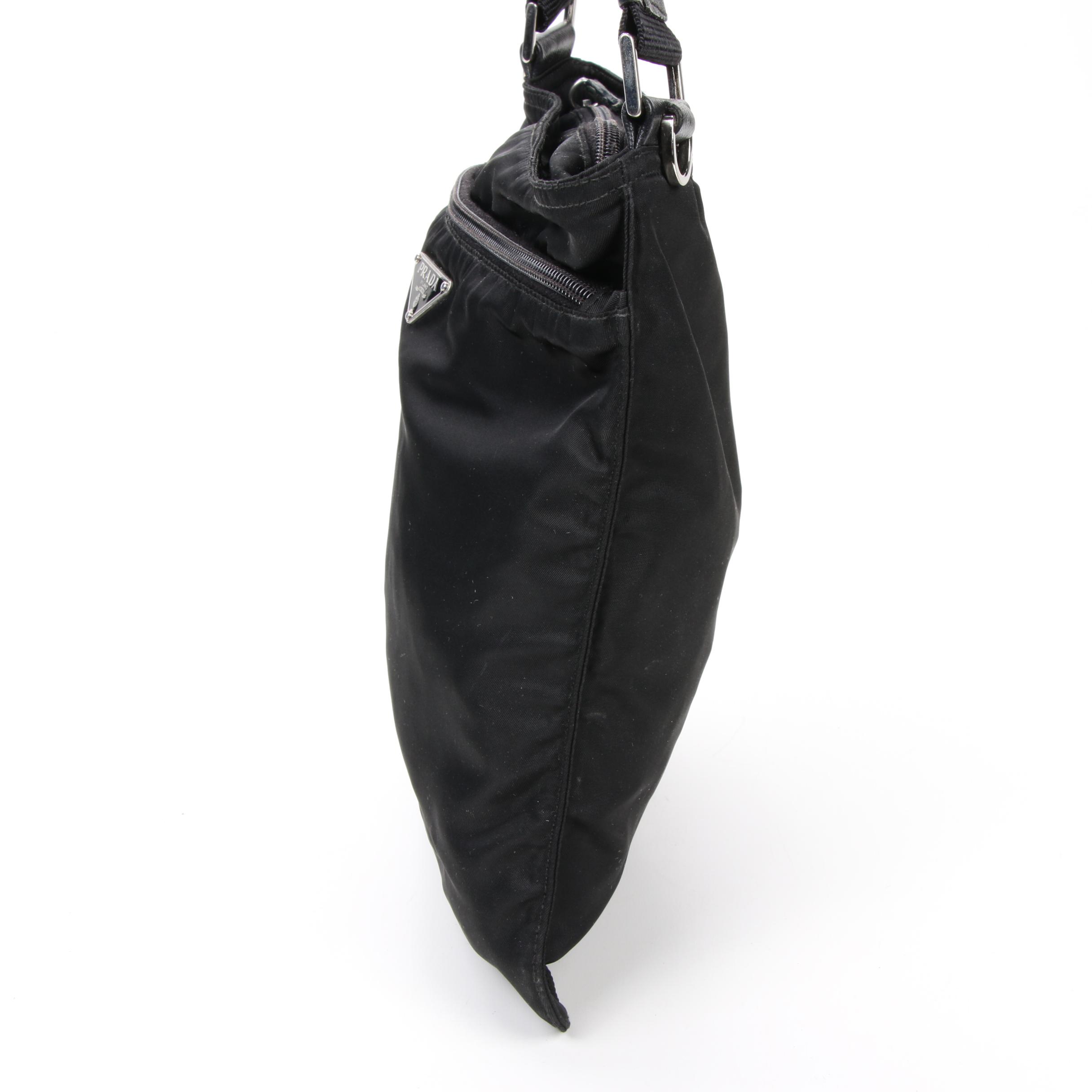 Prada Crossbody Bag in Black Tessuto Nylon
