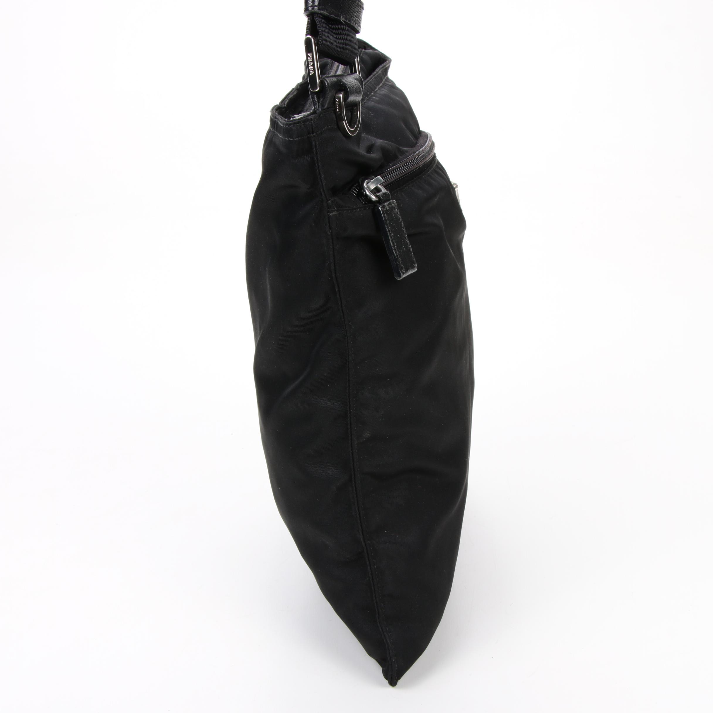 Prada Crossbody Bag in Black Tessuto Nylon
