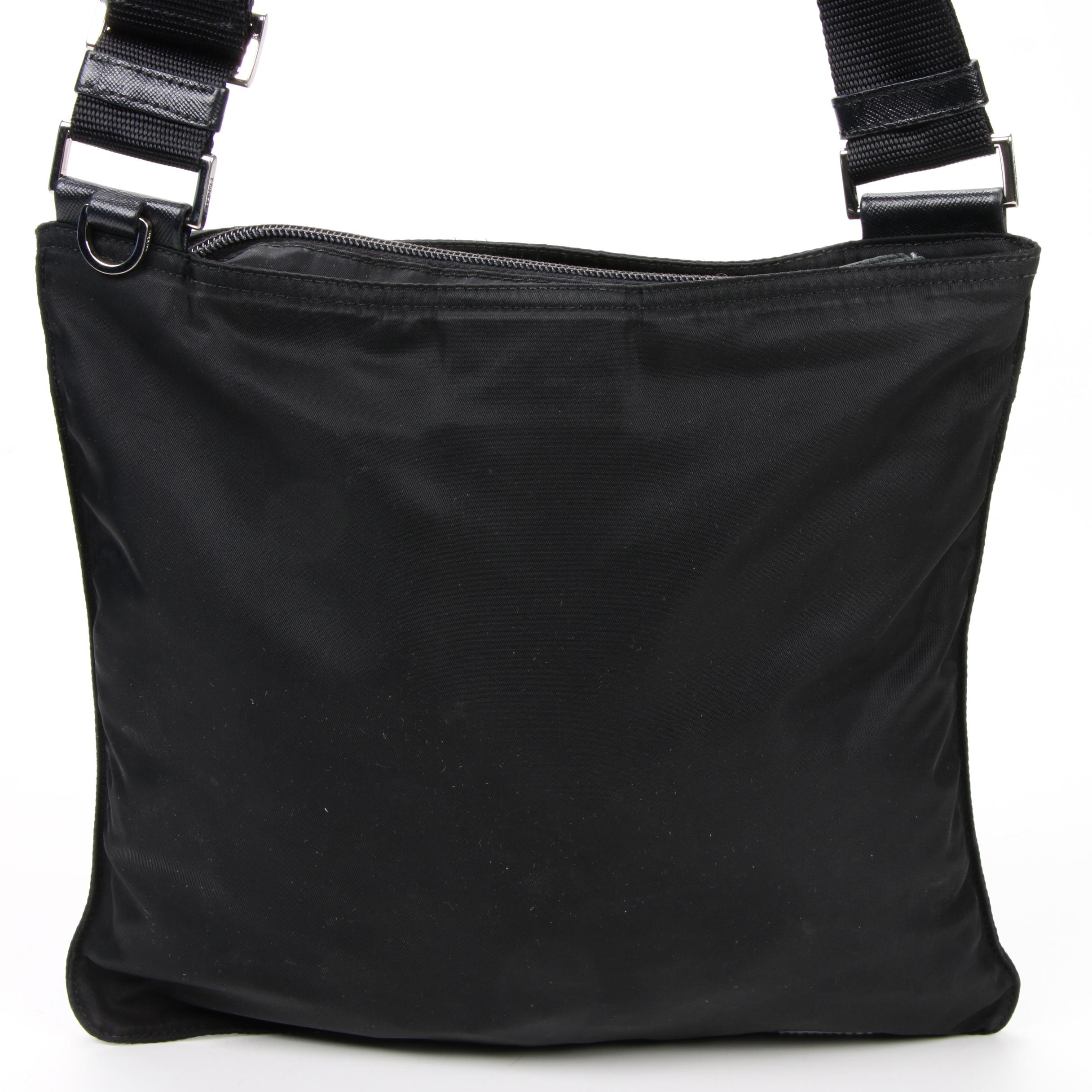Prada Crossbody Bag in Black Tessuto Nylon