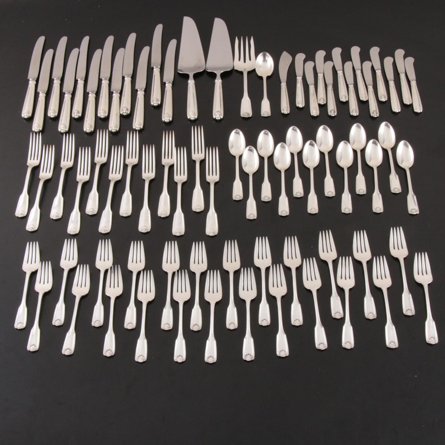 Towle "Ben Franklin" Sterling Silver Flatware and Serving Utensils, 20th Century