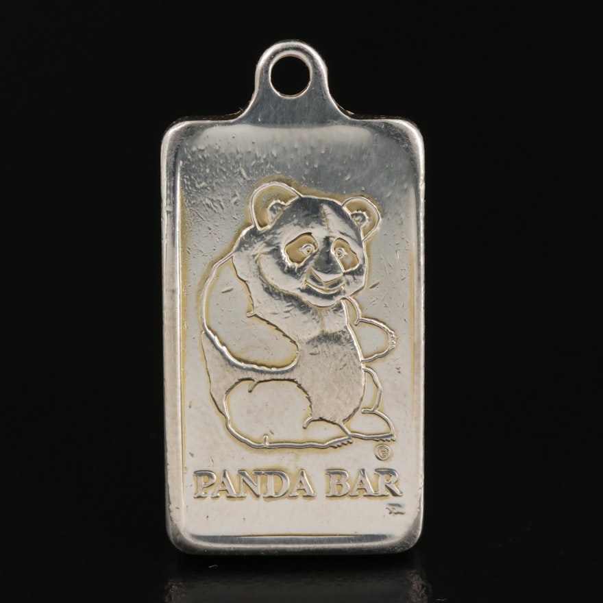 Liberty Mint Fine Silver Panda Bar Pendant
