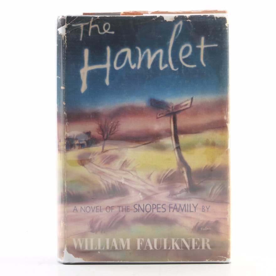 Second Printing "The Hamlet" by William Faulkner with Dust Jacket, 1940
