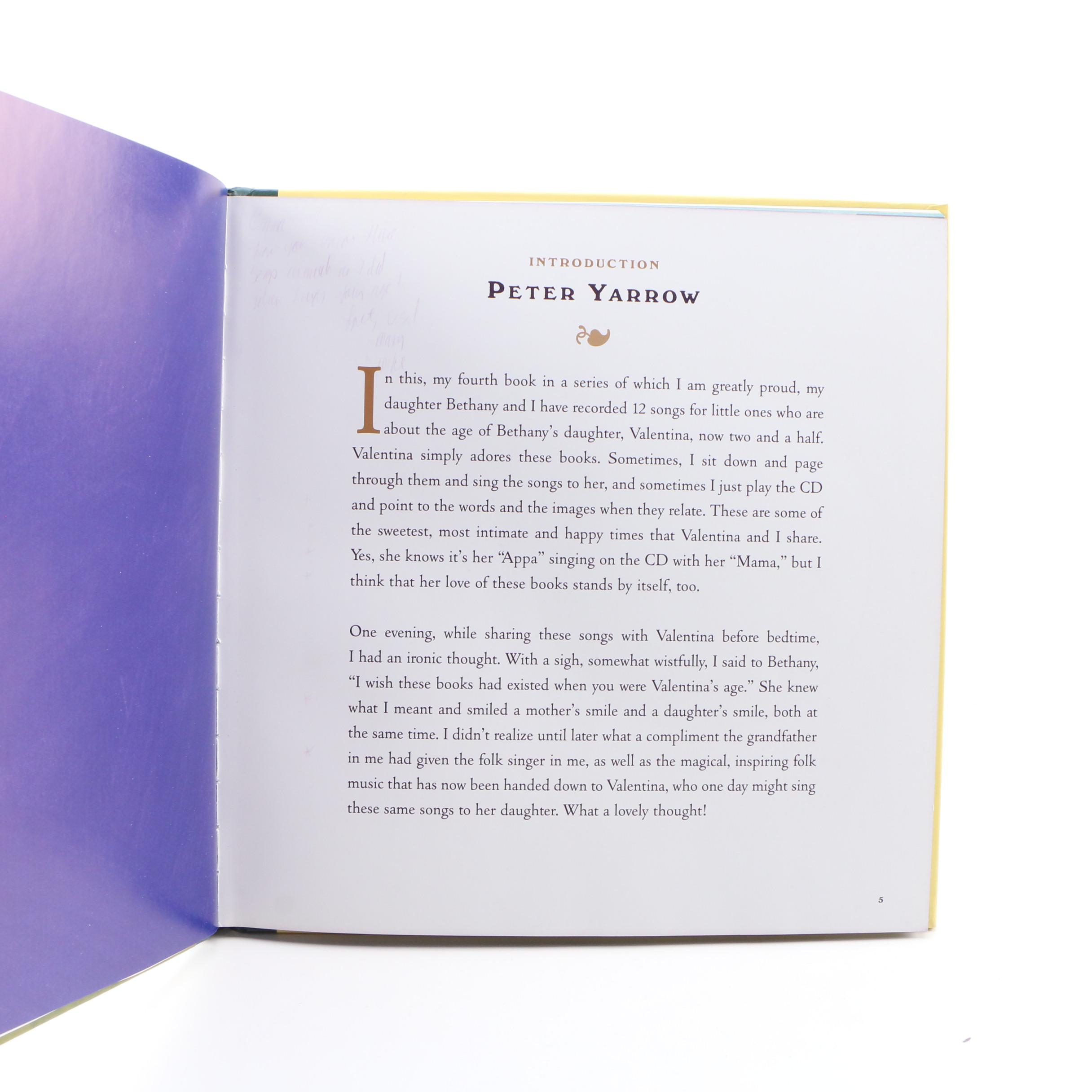 Signed "The Peter Yarrow Songbook" with "Charlie and the Chocolate Factory"