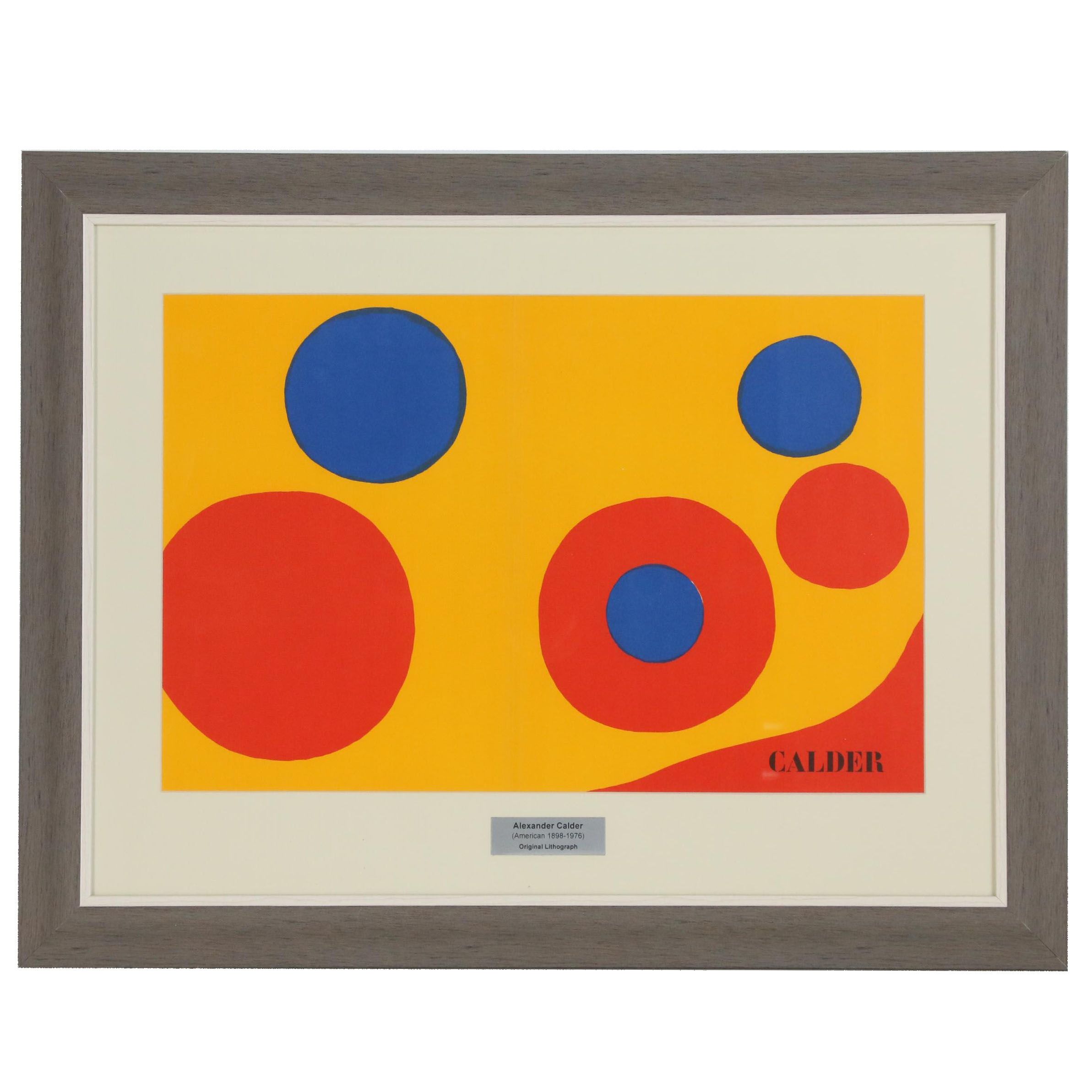 Alexander Calder Lithograph Cover for "Derrière le Miroir", 1973