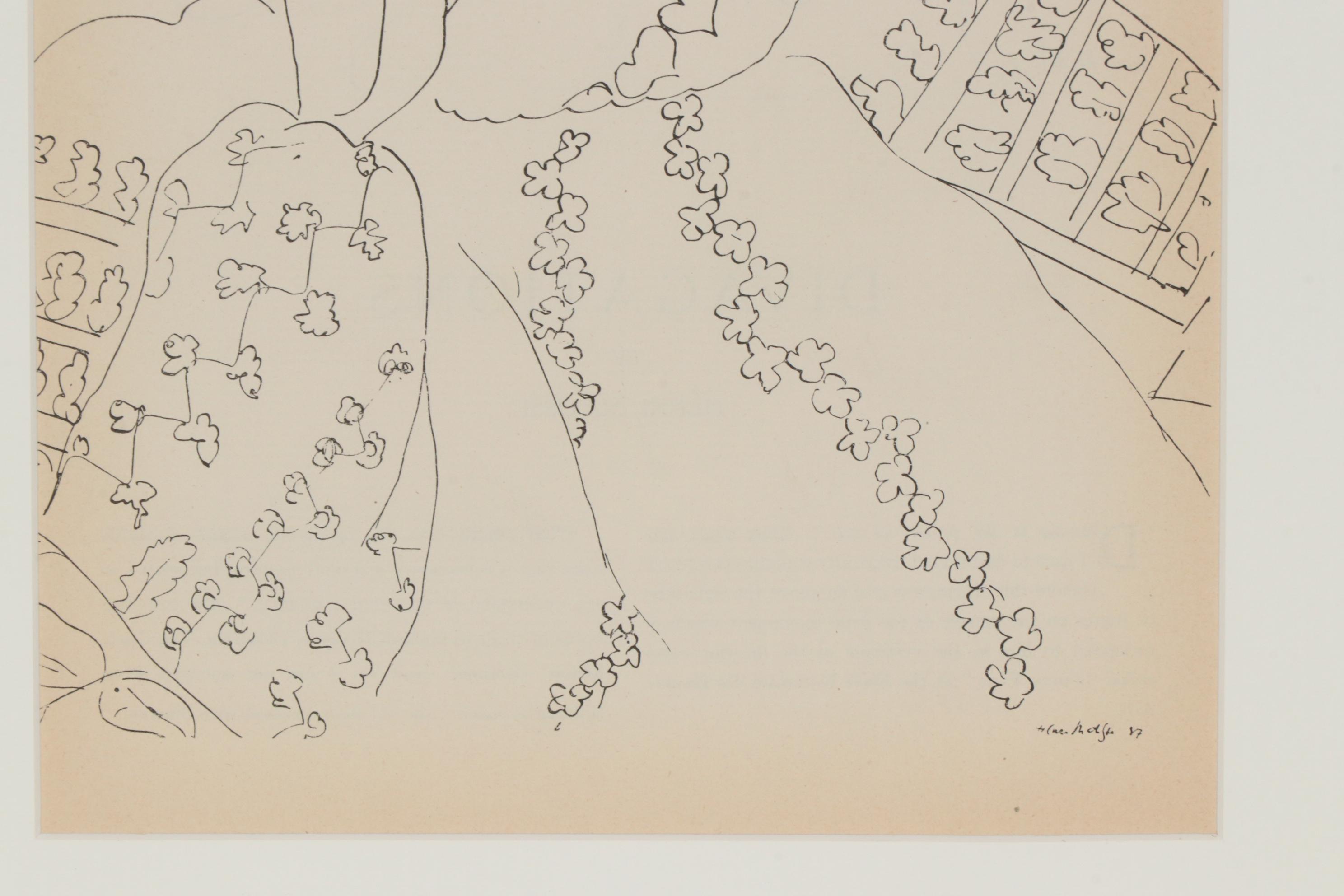 Henri Matisse Heliogravure Portrait for "Verve", 1937