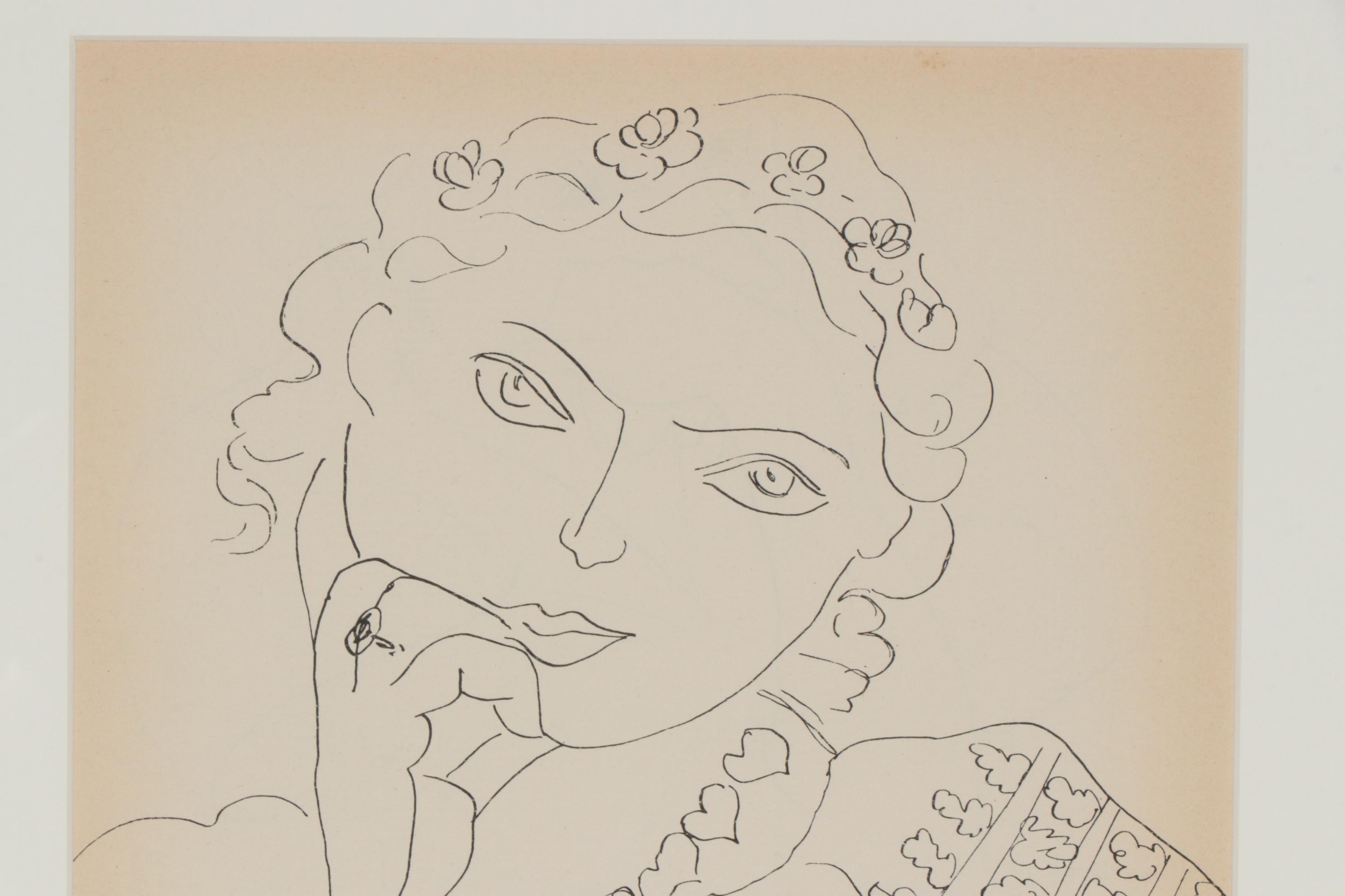 Henri Matisse Heliogravure Portrait for "Verve", 1937