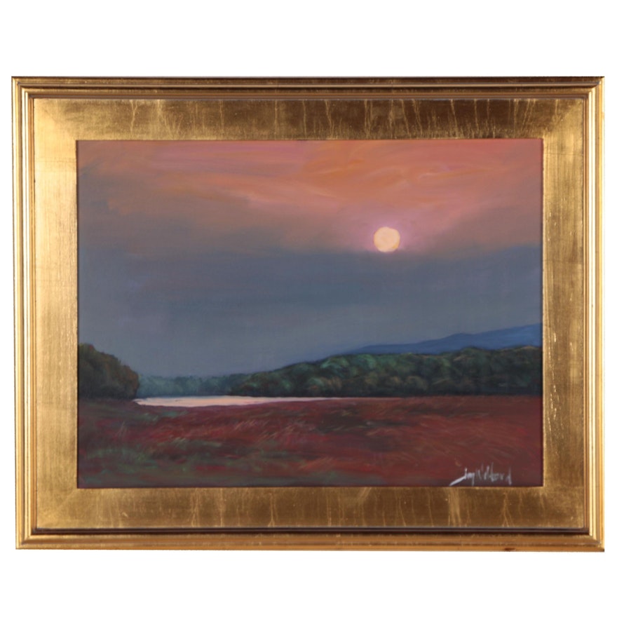 Jay Wilford Landscape Oil Painting "Salt Marsh Morning"