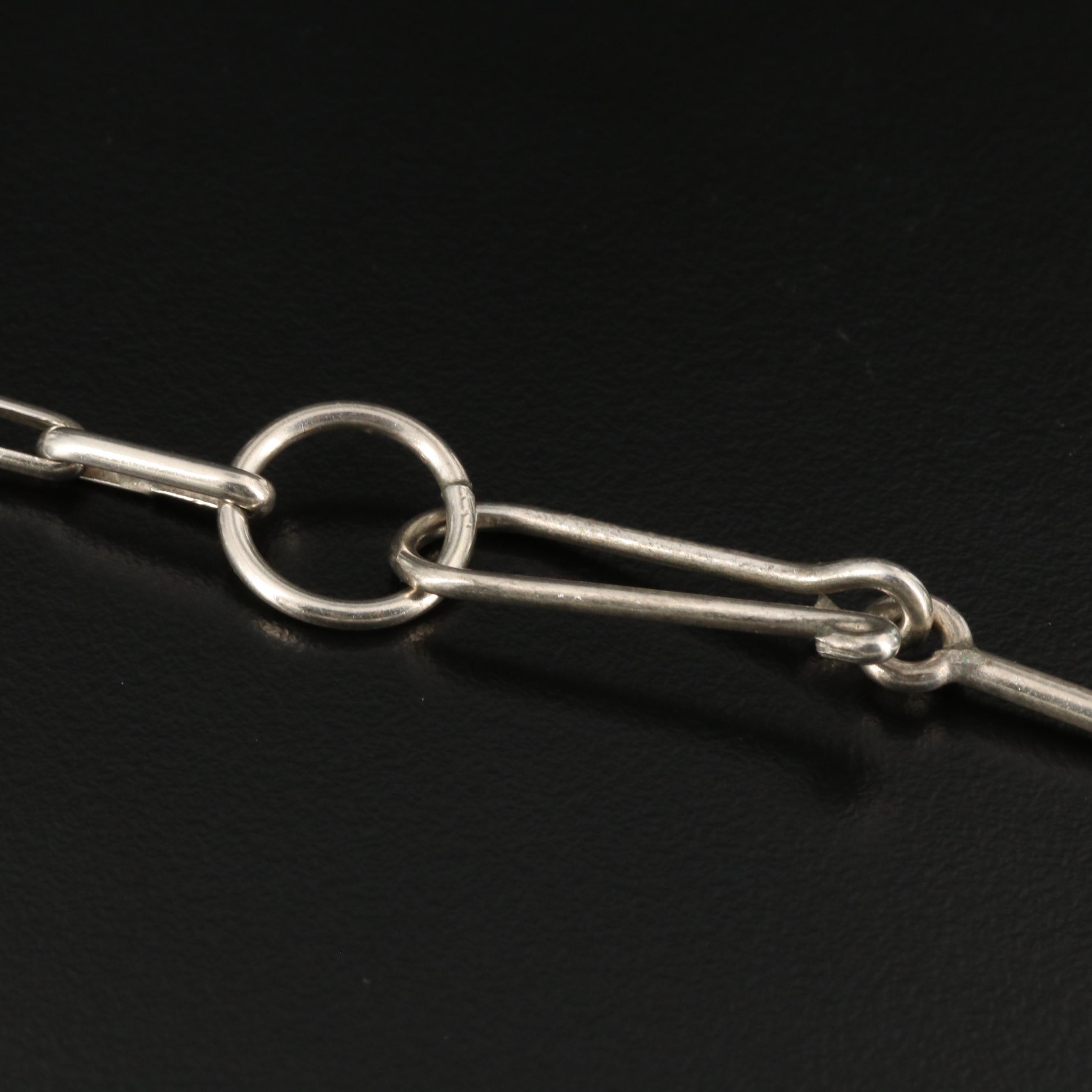 Harold Smith Navajo Diné Sterling Inlay Necklace