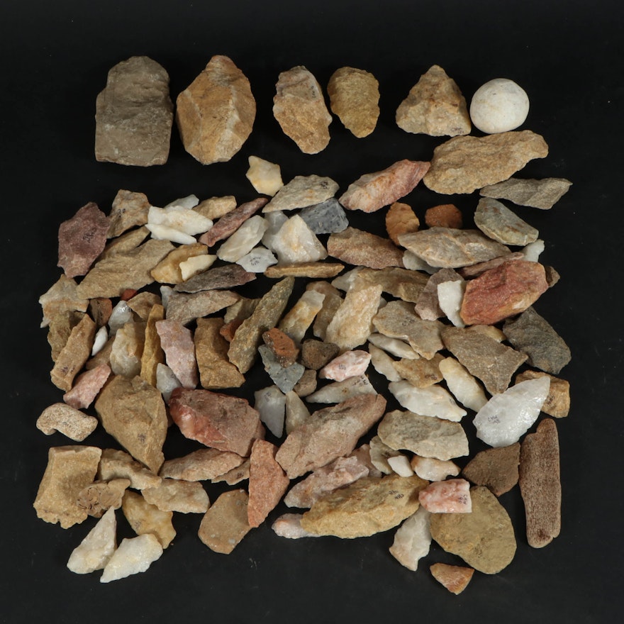 North American Knapped Stone Projectile Points and Arrowheads