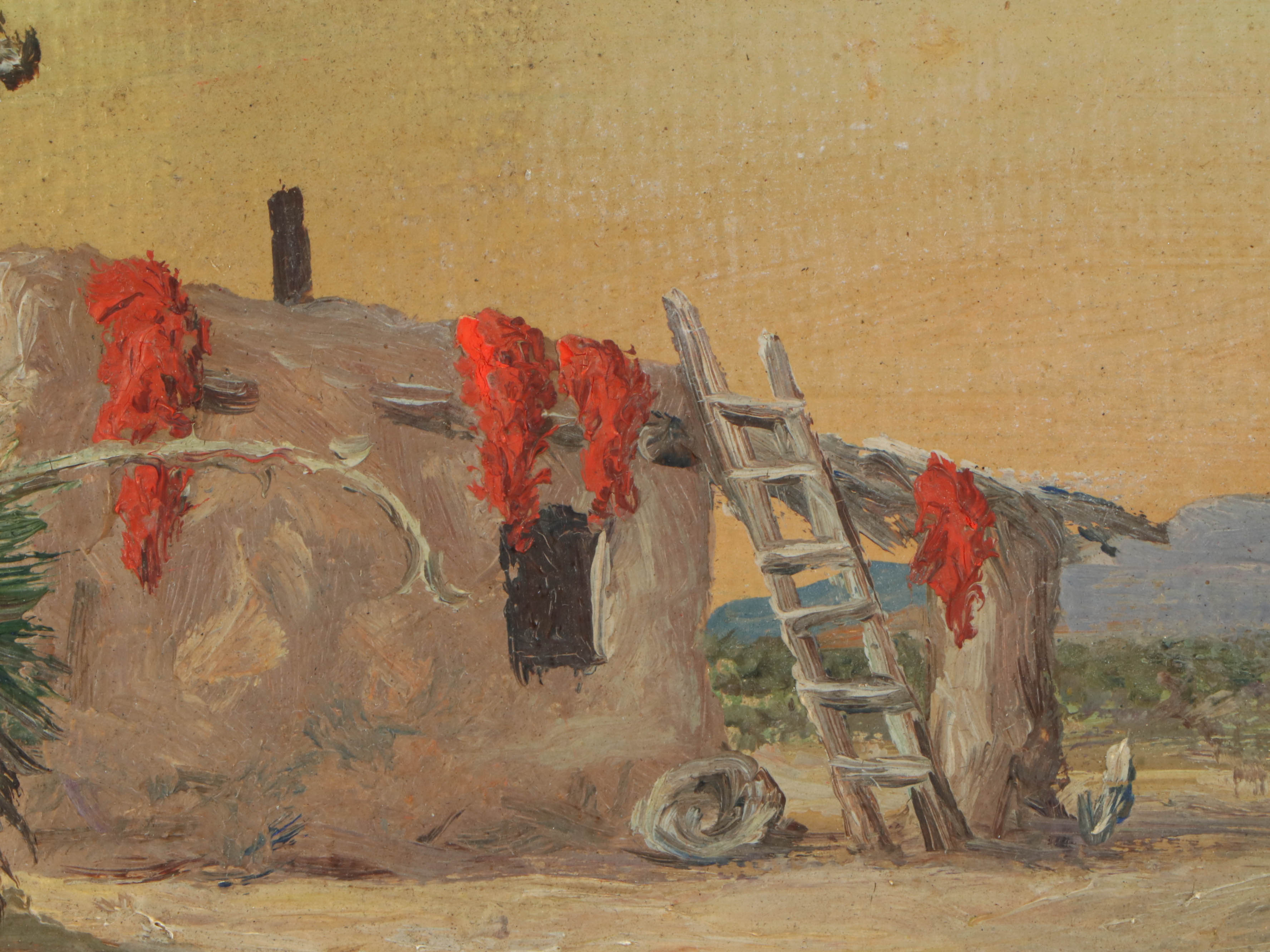 Valentine Morse Oil Painting Southwestern Landscape, Early to Mid 20th Century