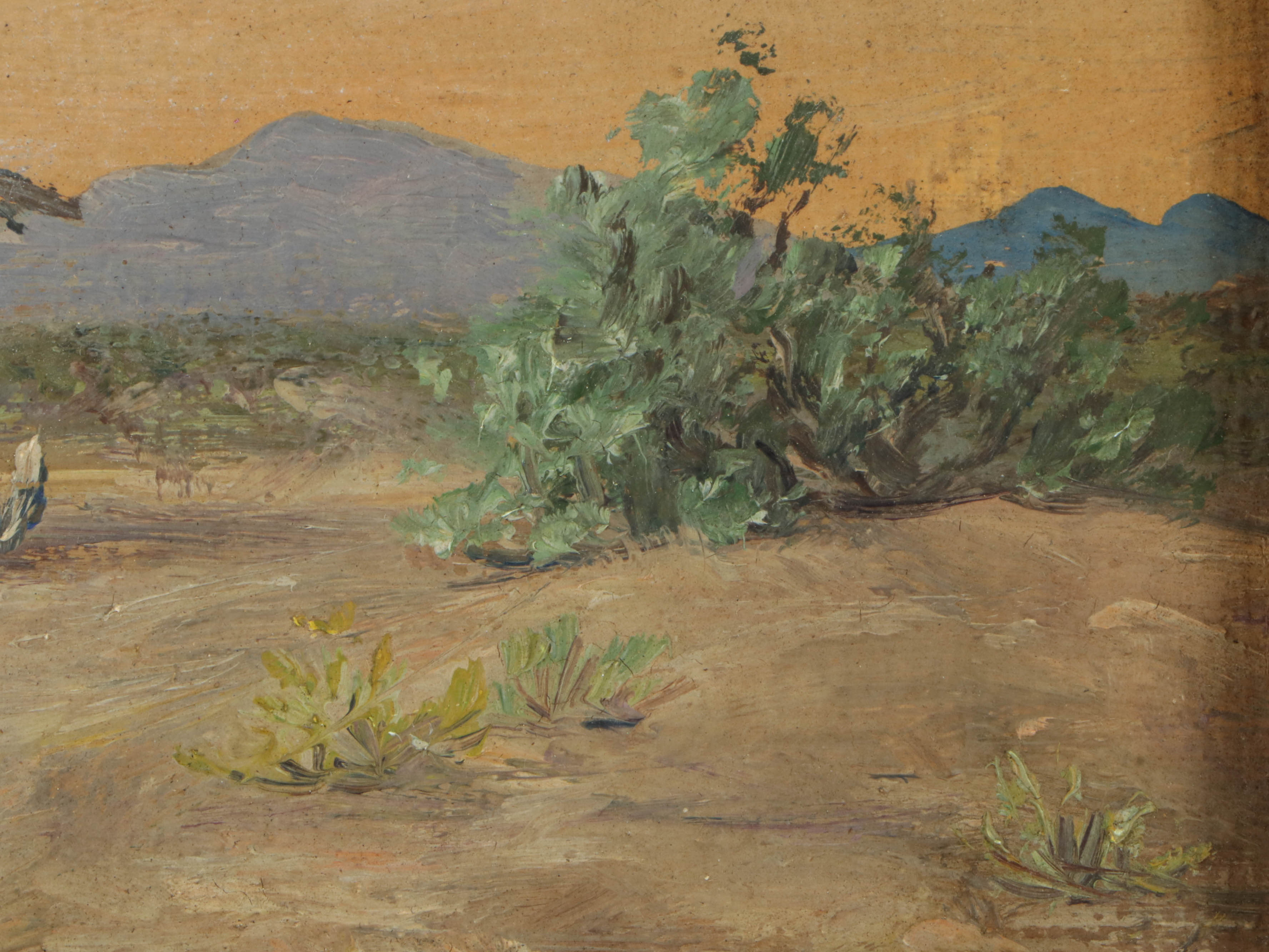 Valentine Morse Oil Painting Southwestern Landscape, Early to Mid 20th Century