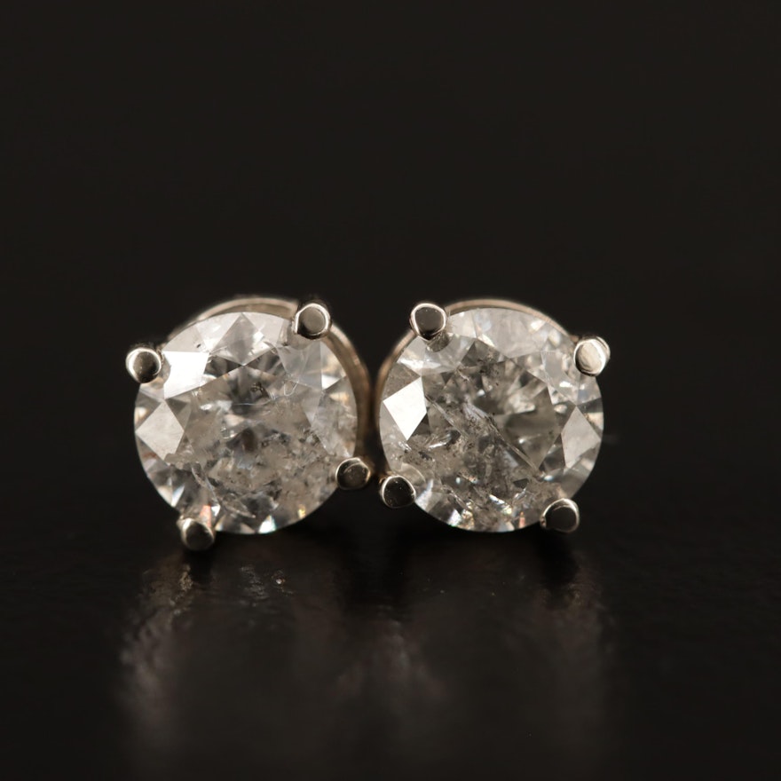 14K 1.54 CTW Diamond Stud Earrings