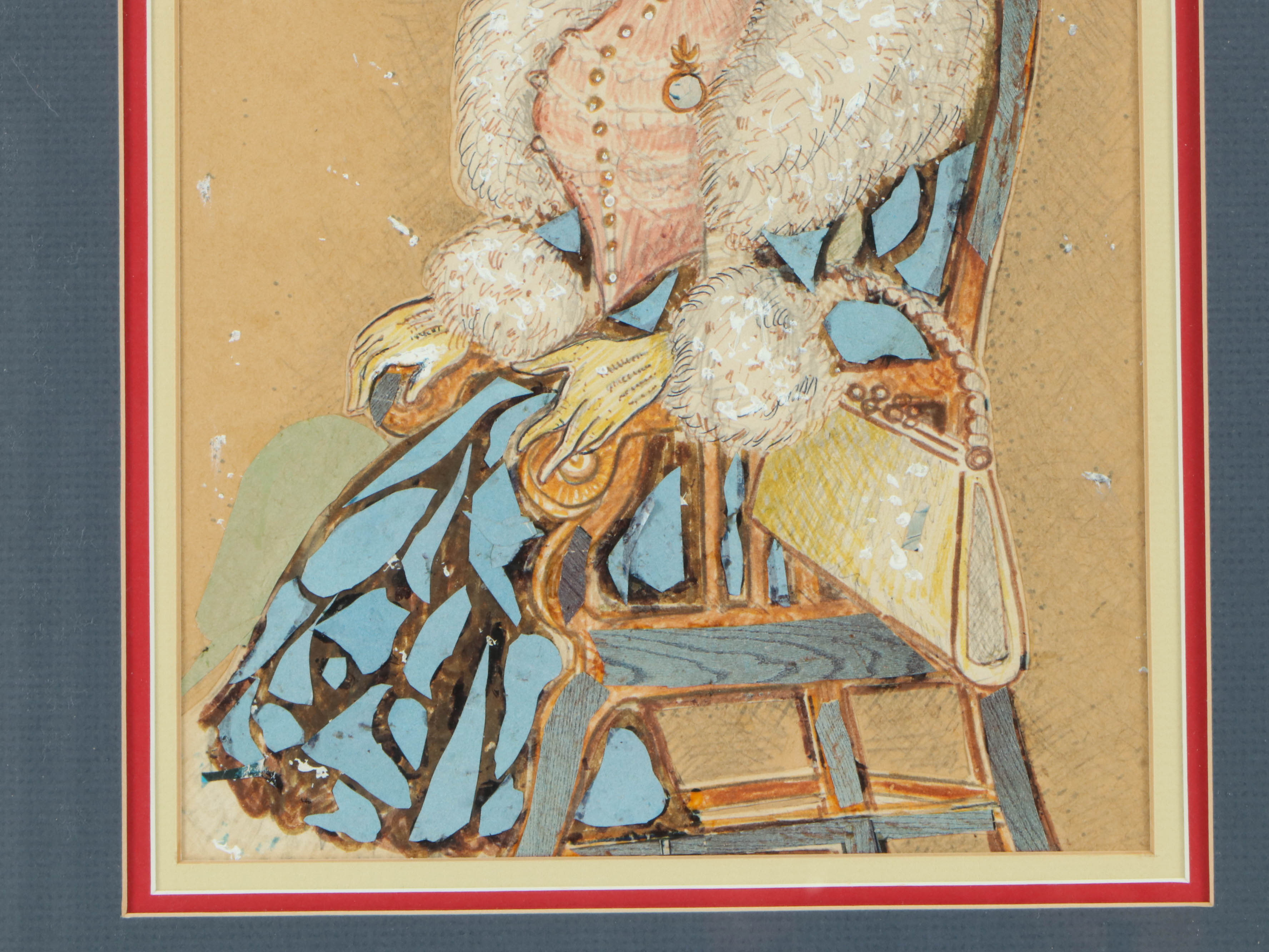 Helen Hendry Mixed Media Collage Portrait