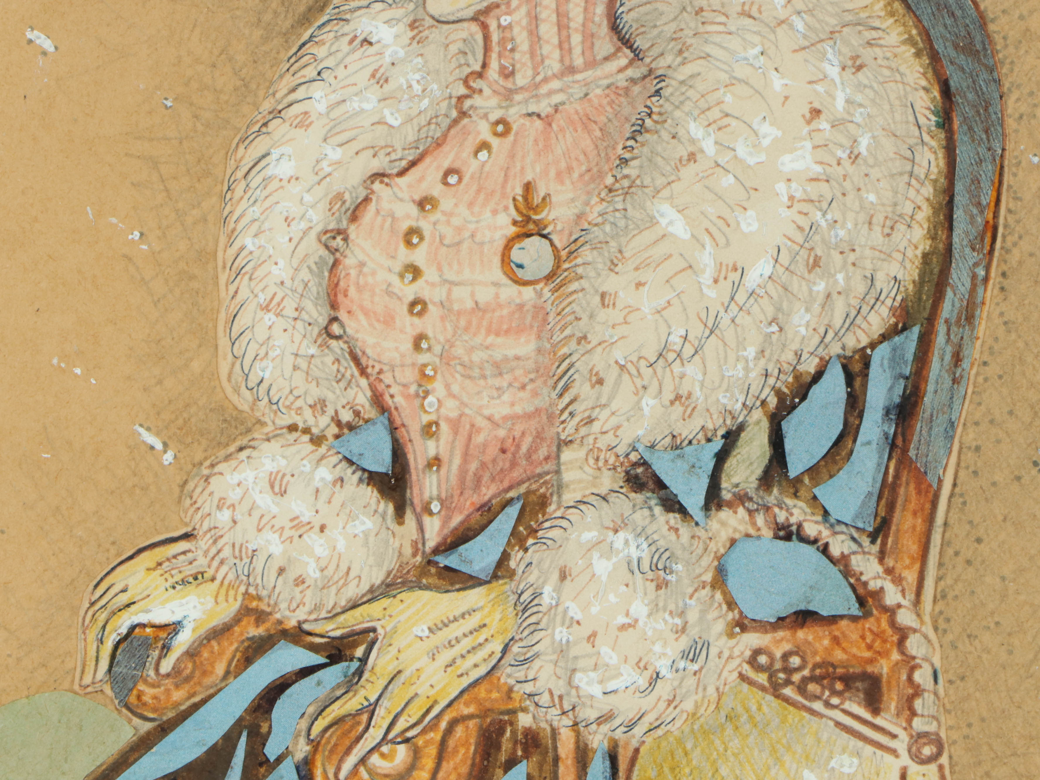 Helen Hendry Mixed Media Collage Portrait