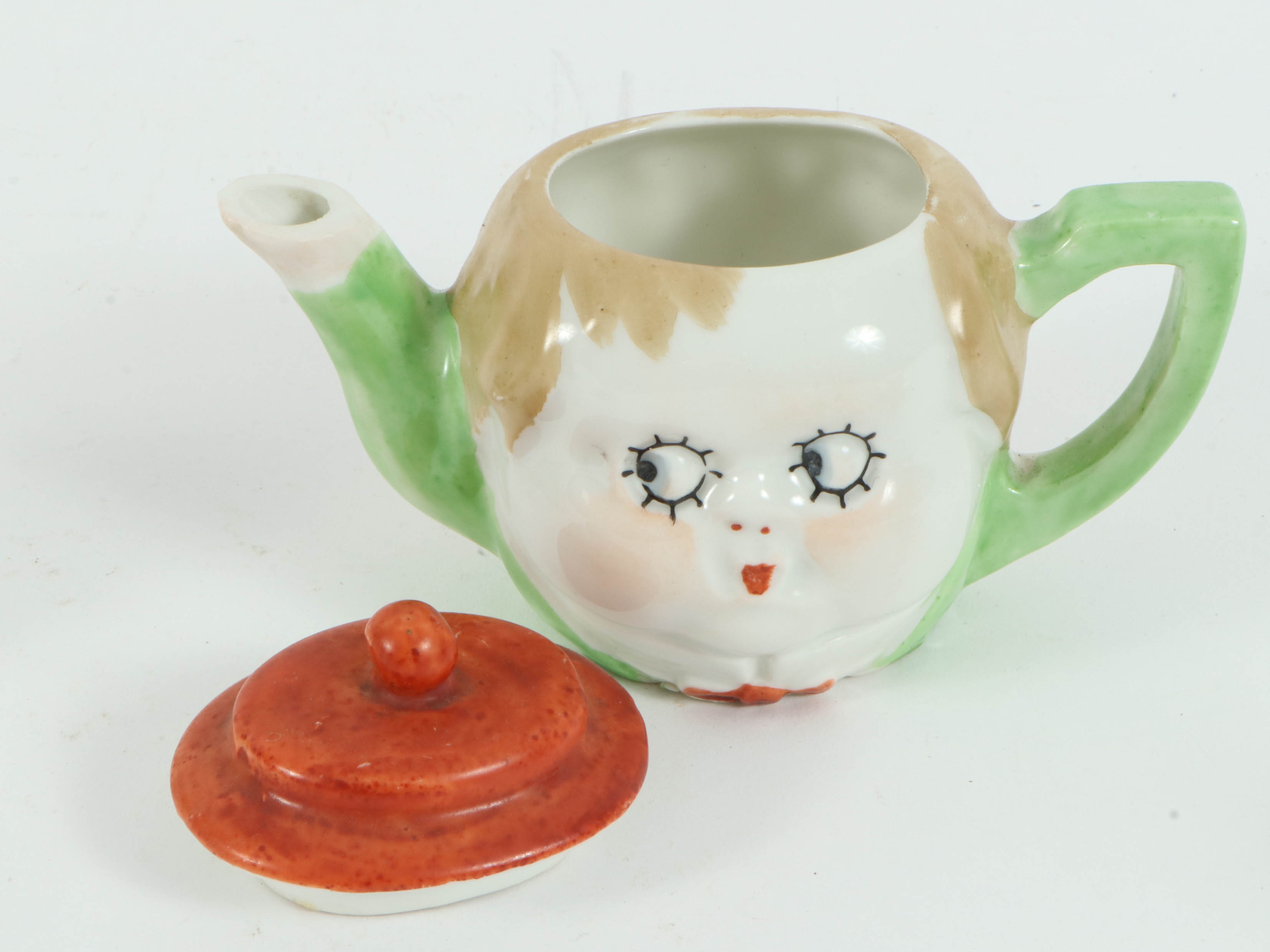 Hand-Painted Miniature Toy Tea Set, Reproduction