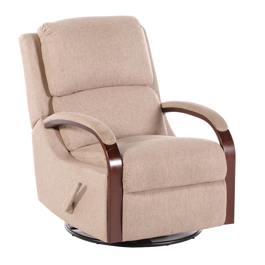 Contemporary Pillow Back Upholstered Reclining Arm Chair