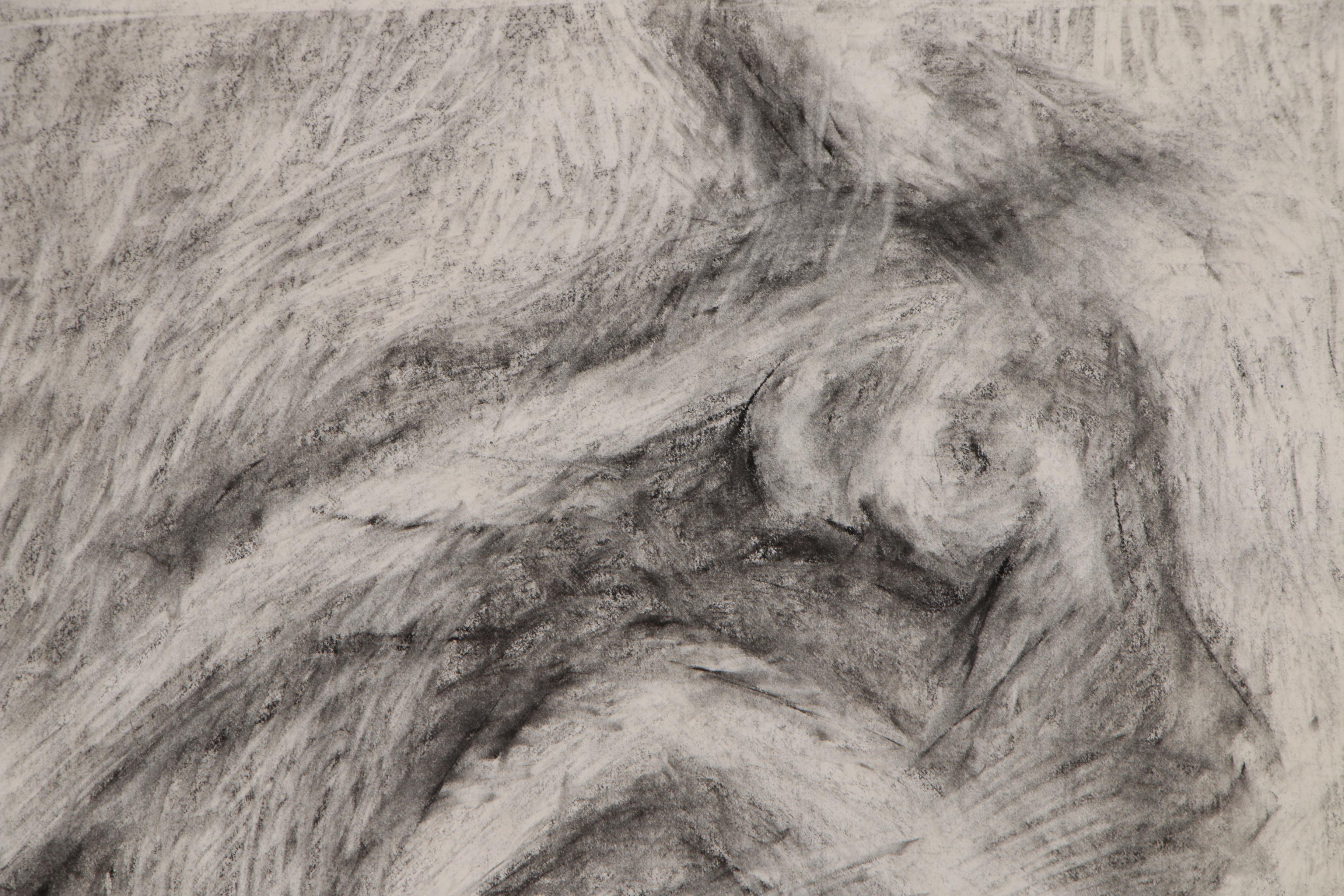 Esther Liu Charcoal Figure Drawings, circa 1979