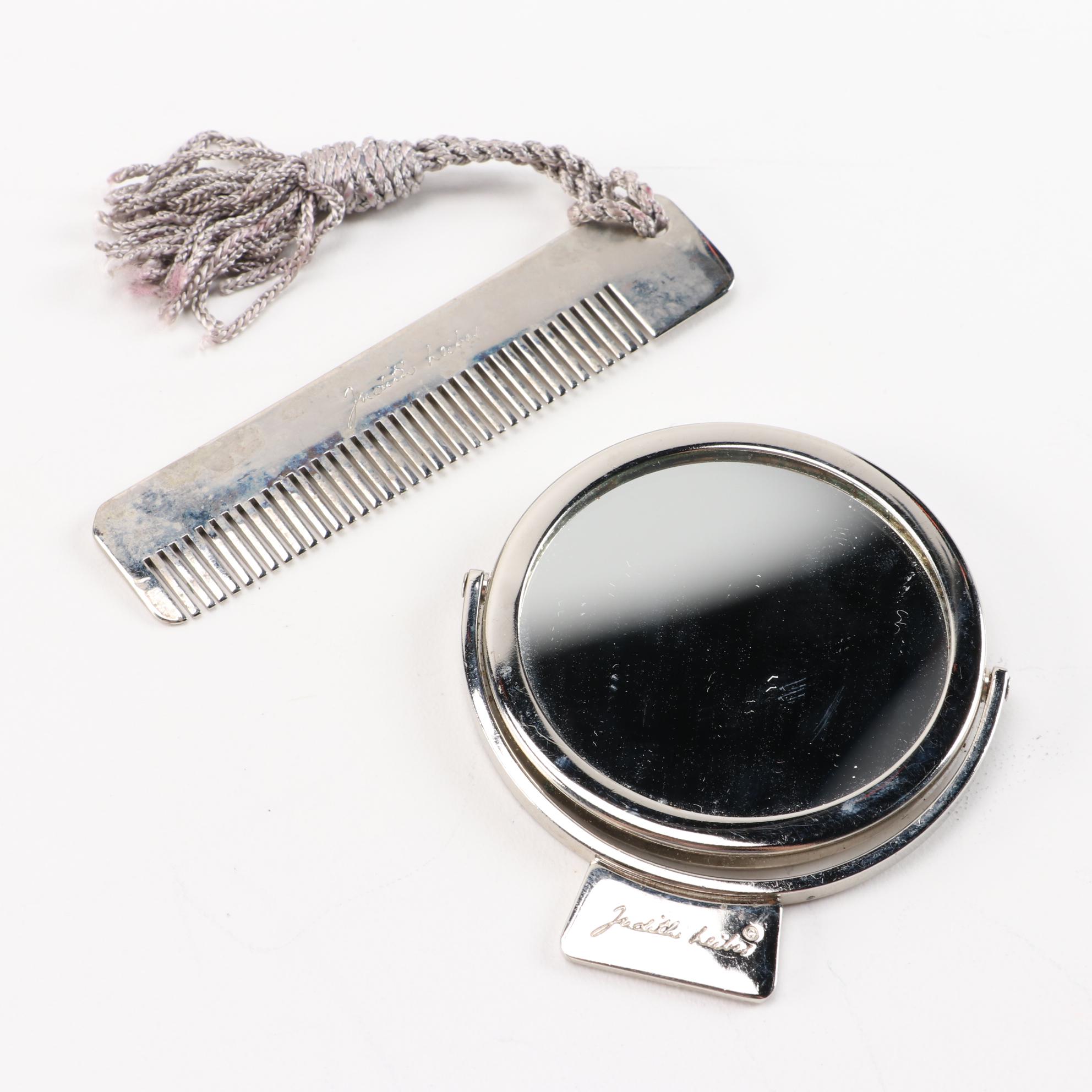 Judith Leiber Crystal Minaudière Evening Bag with Accessories