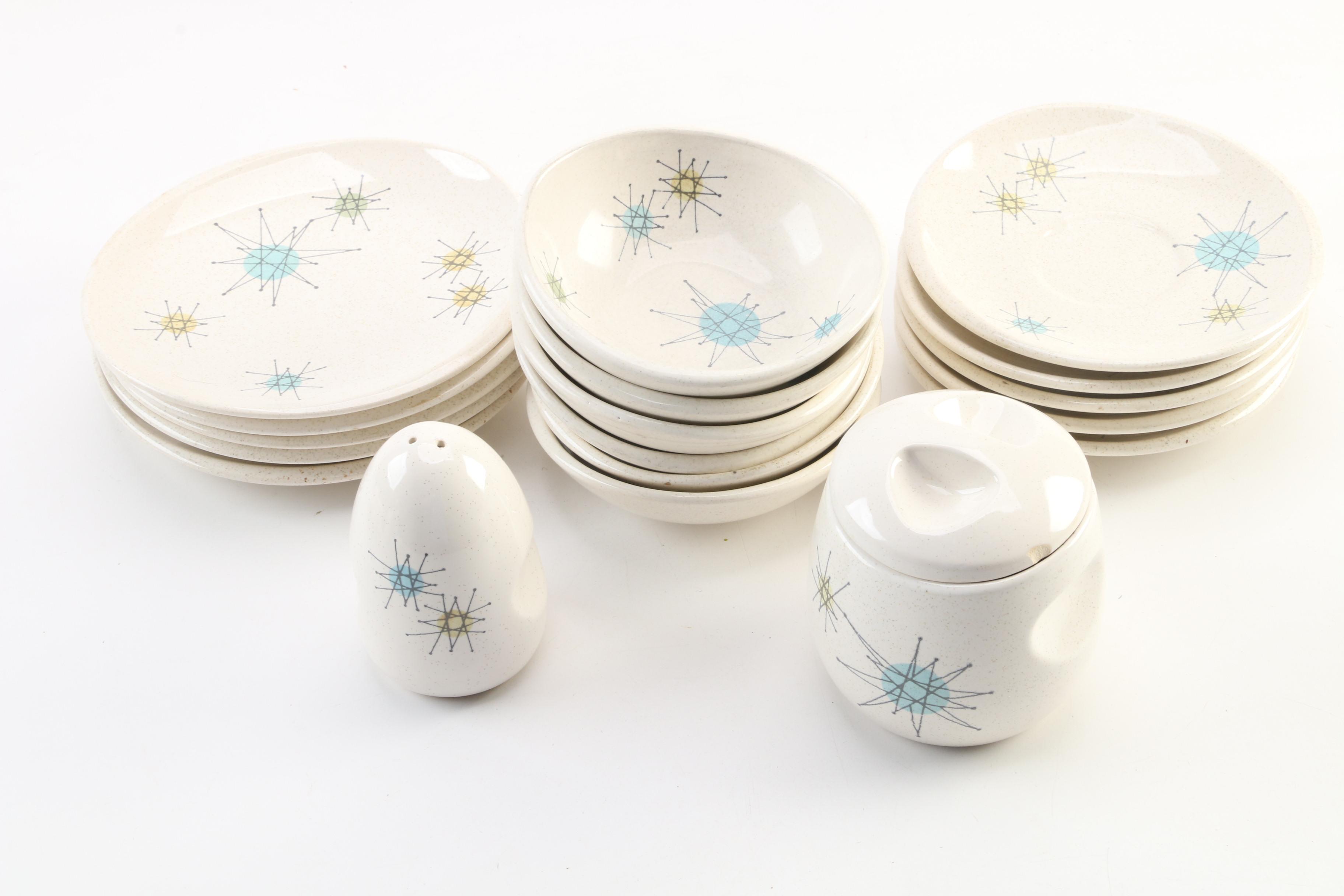 Franciscan "Starburst" Earthenware Dinnerware, 1954–1966