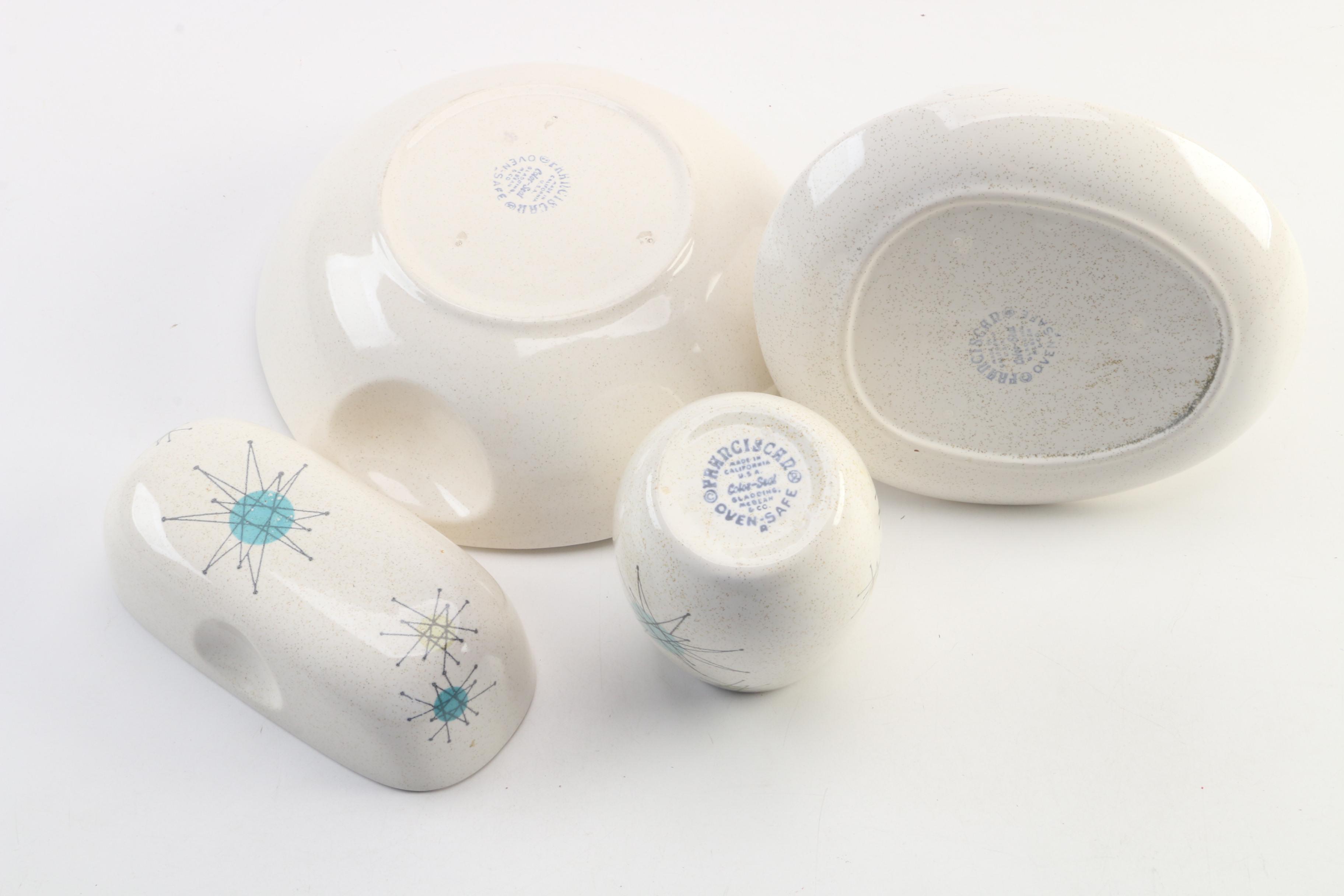 Franciscan "Starburst" Earthenware Dinnerware, 1954–1966