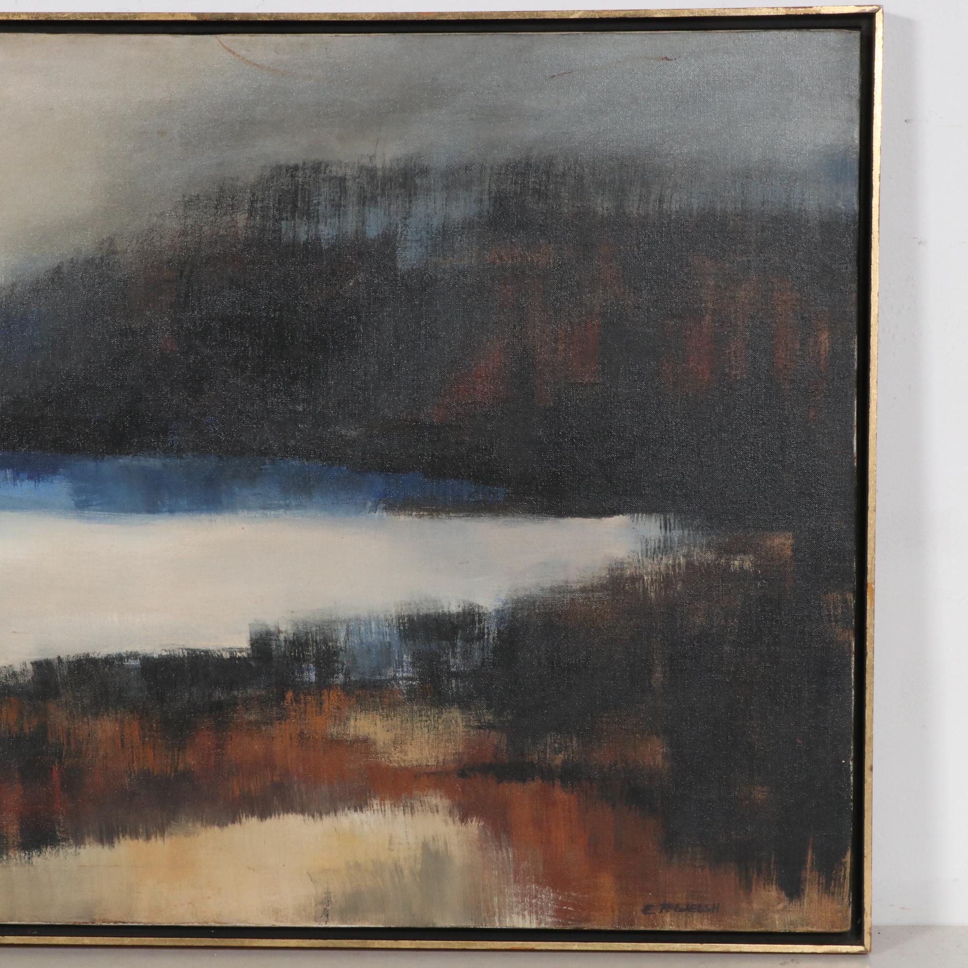 Elizabeth P. Welsh Oil Painting "To the Sea", Mid to Late 20th Century