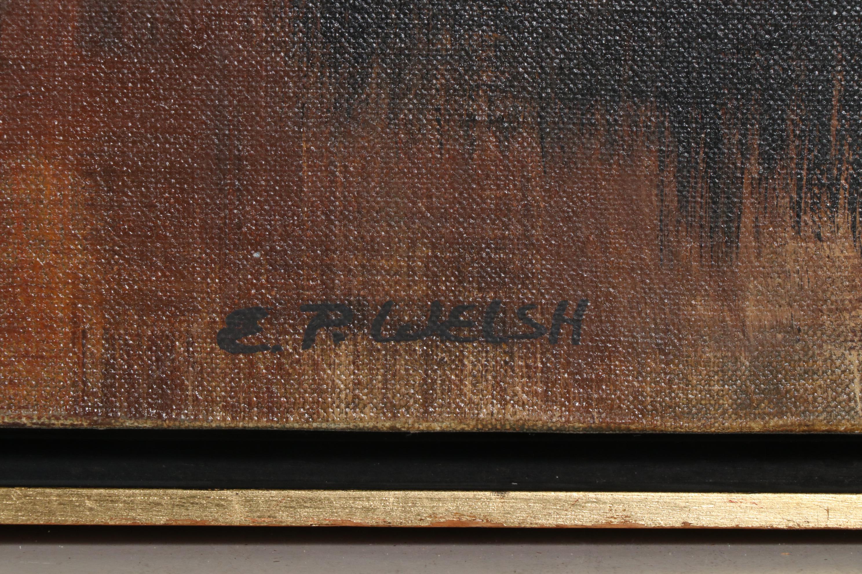 Elizabeth P. Welsh Oil Painting "To the Sea", Mid to Late 20th Century