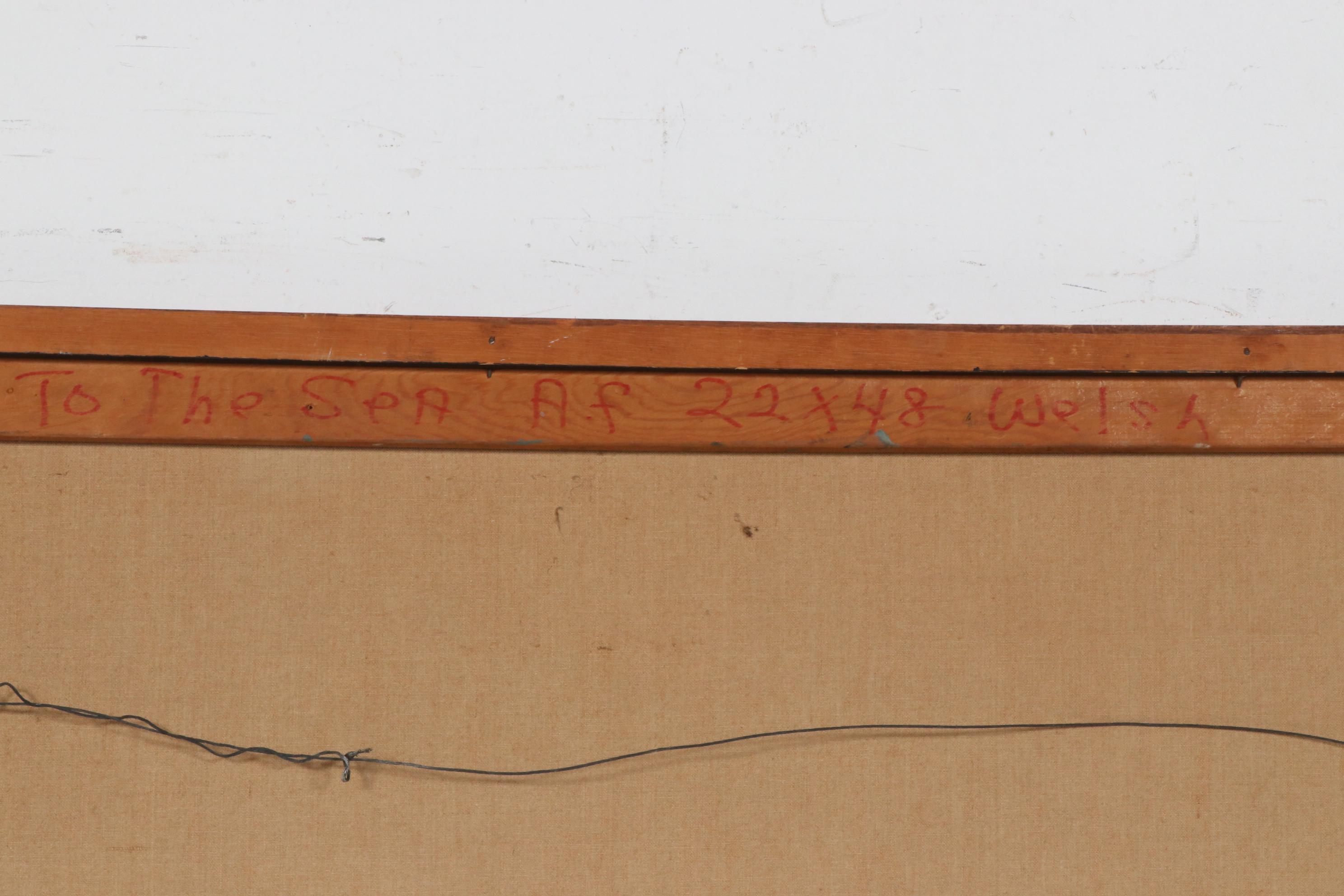 Elizabeth P. Welsh Oil Painting "To the Sea", Mid to Late 20th Century