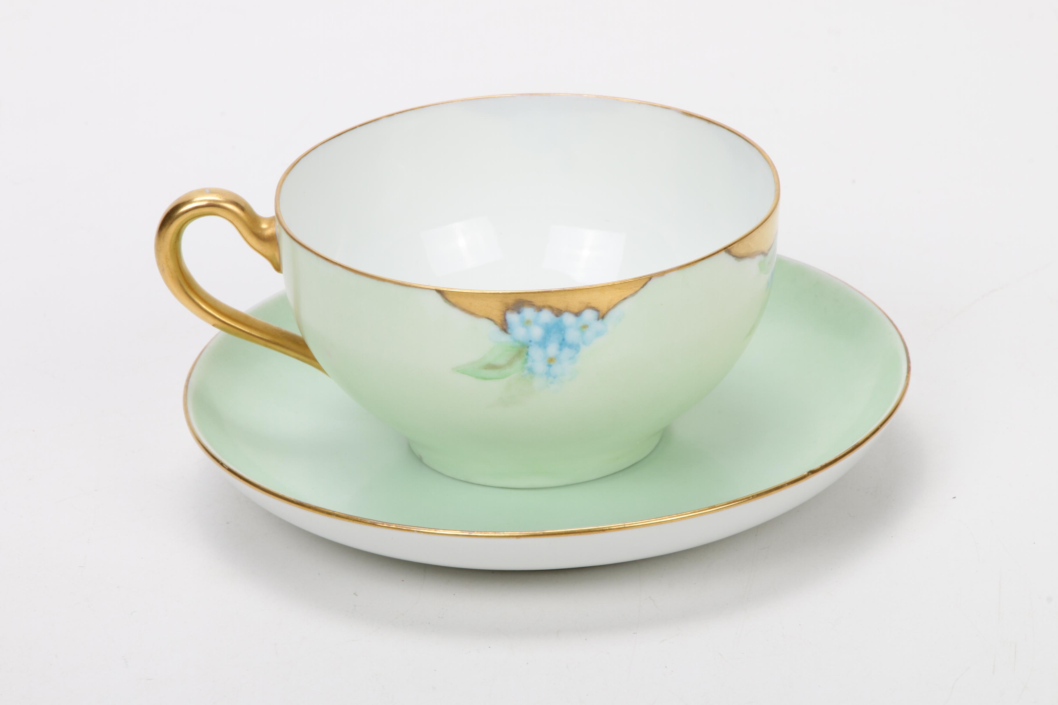 Haviland and other Hand-Painted Porcelain Accessories, Early-Mid 20th Century