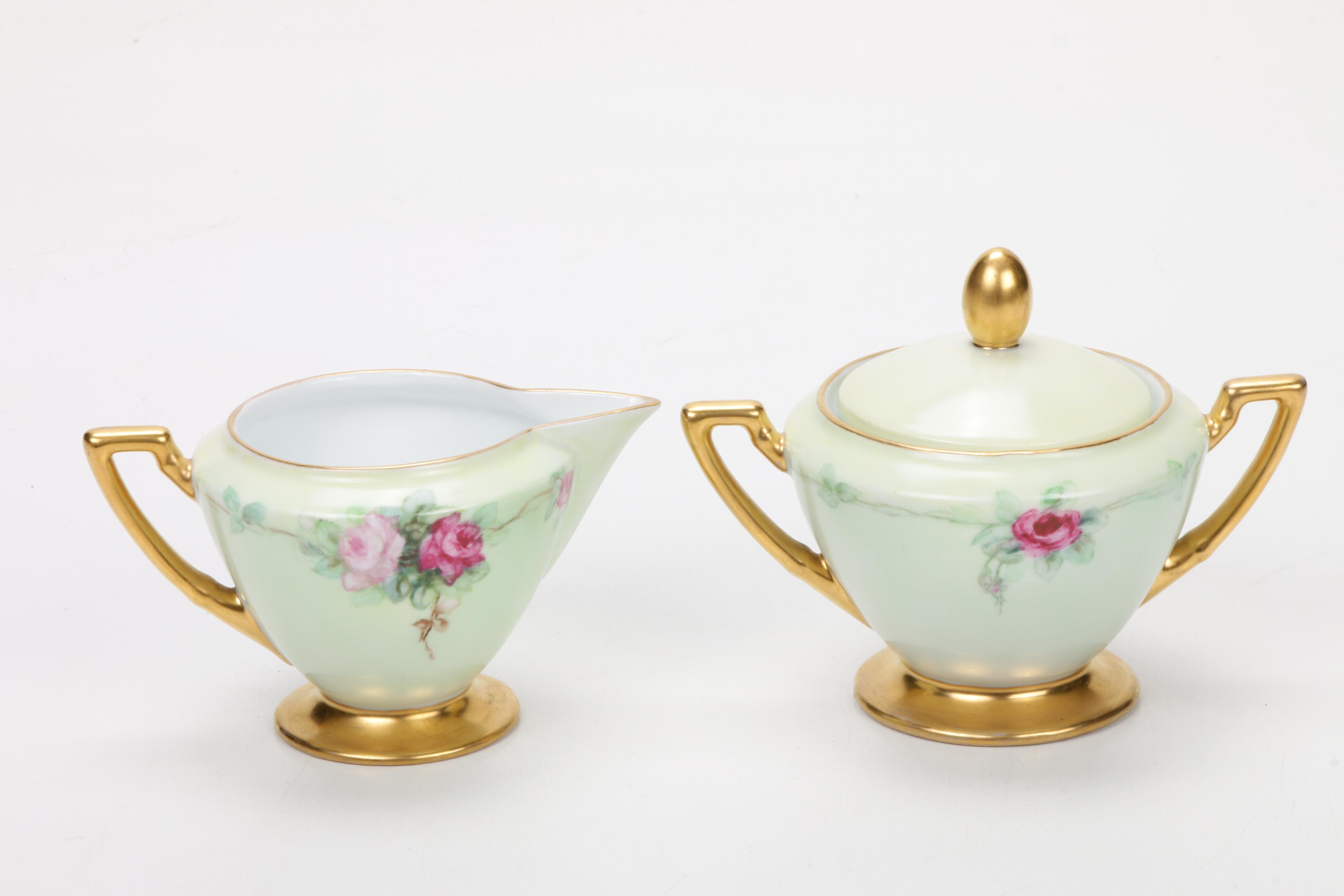 Haviland and other Hand-Painted Porcelain Accessories, Early-Mid 20th Century