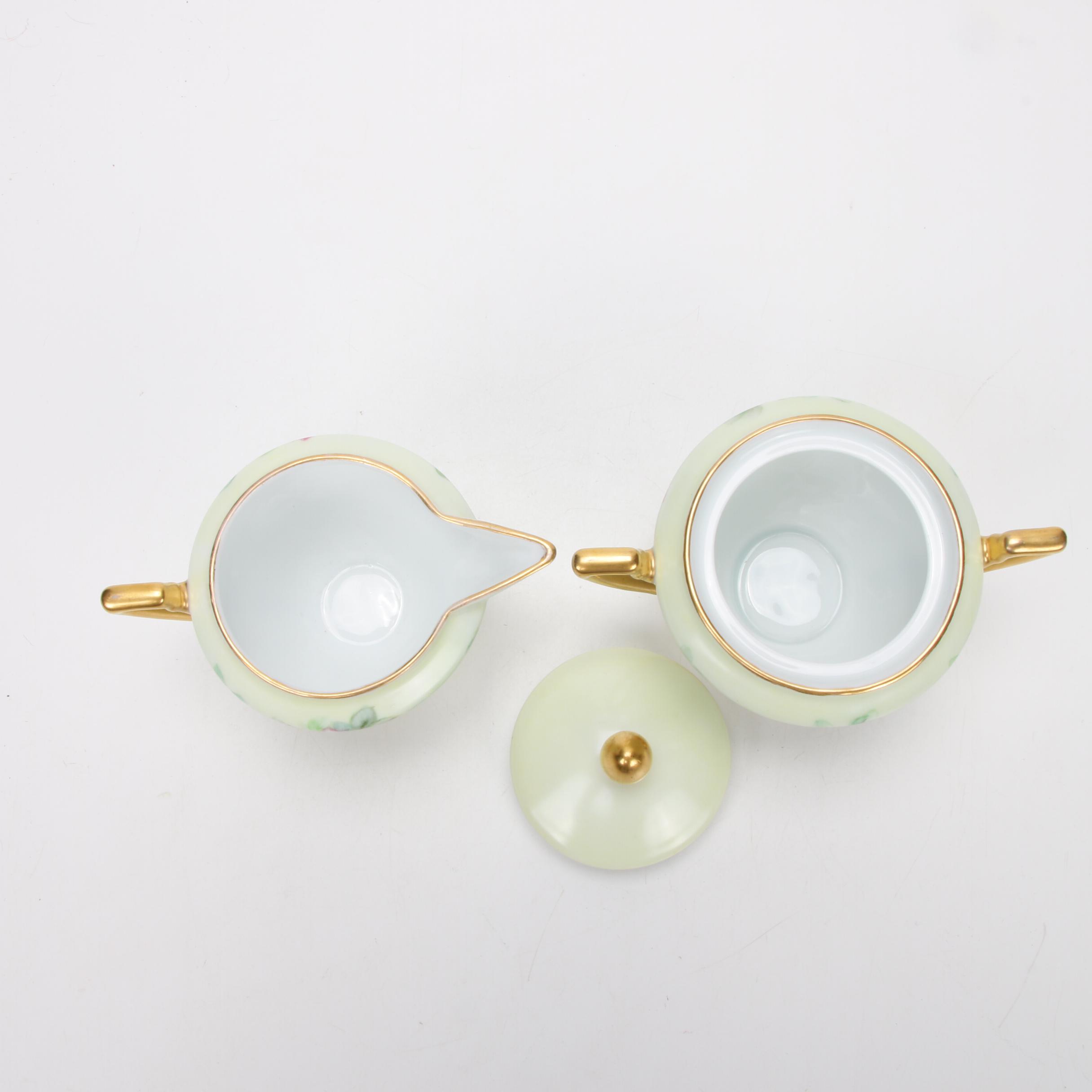 Haviland and other Hand-Painted Porcelain Accessories, Early-Mid 20th Century