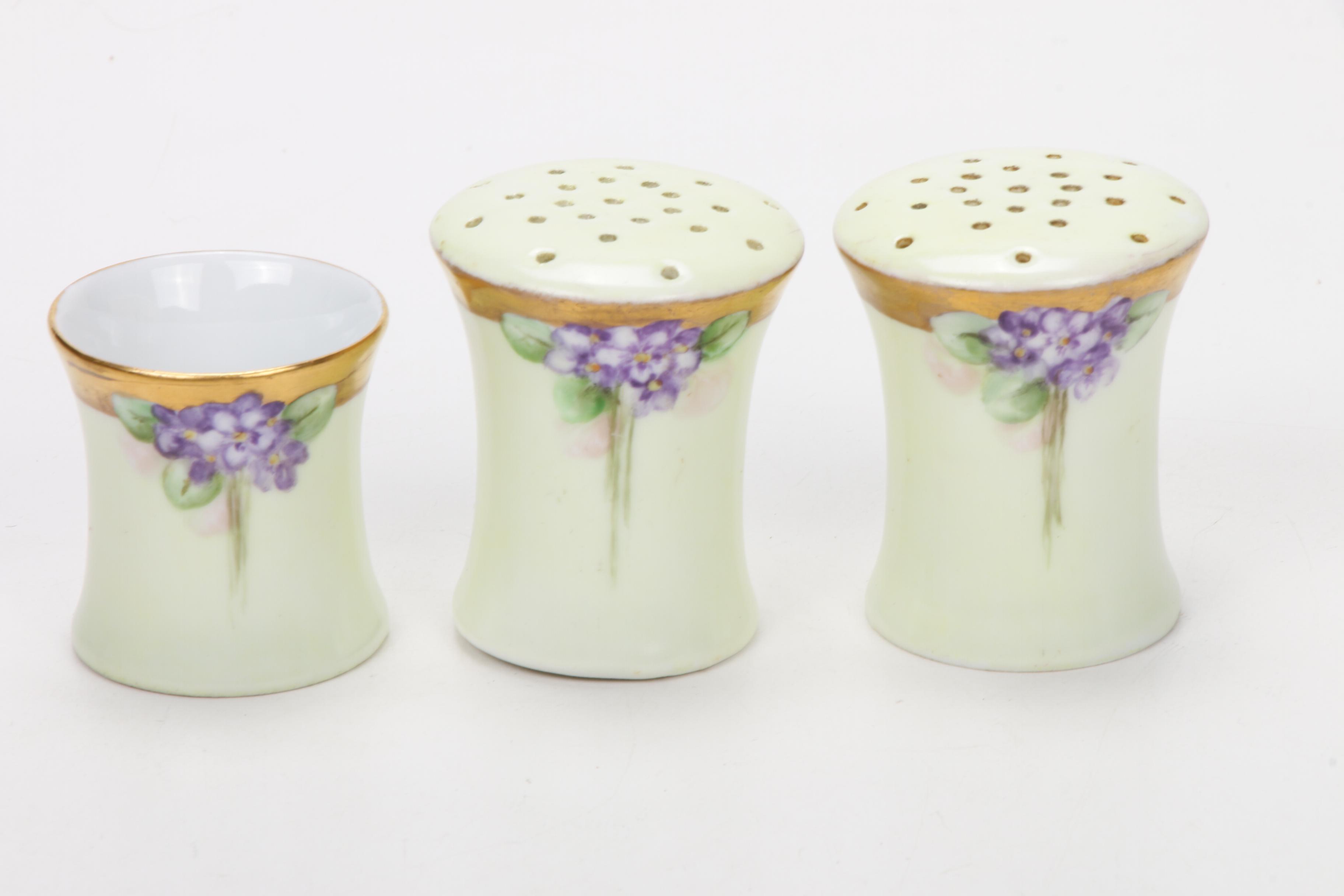 Haviland and other Hand-Painted Porcelain Accessories, Early-Mid 20th Century