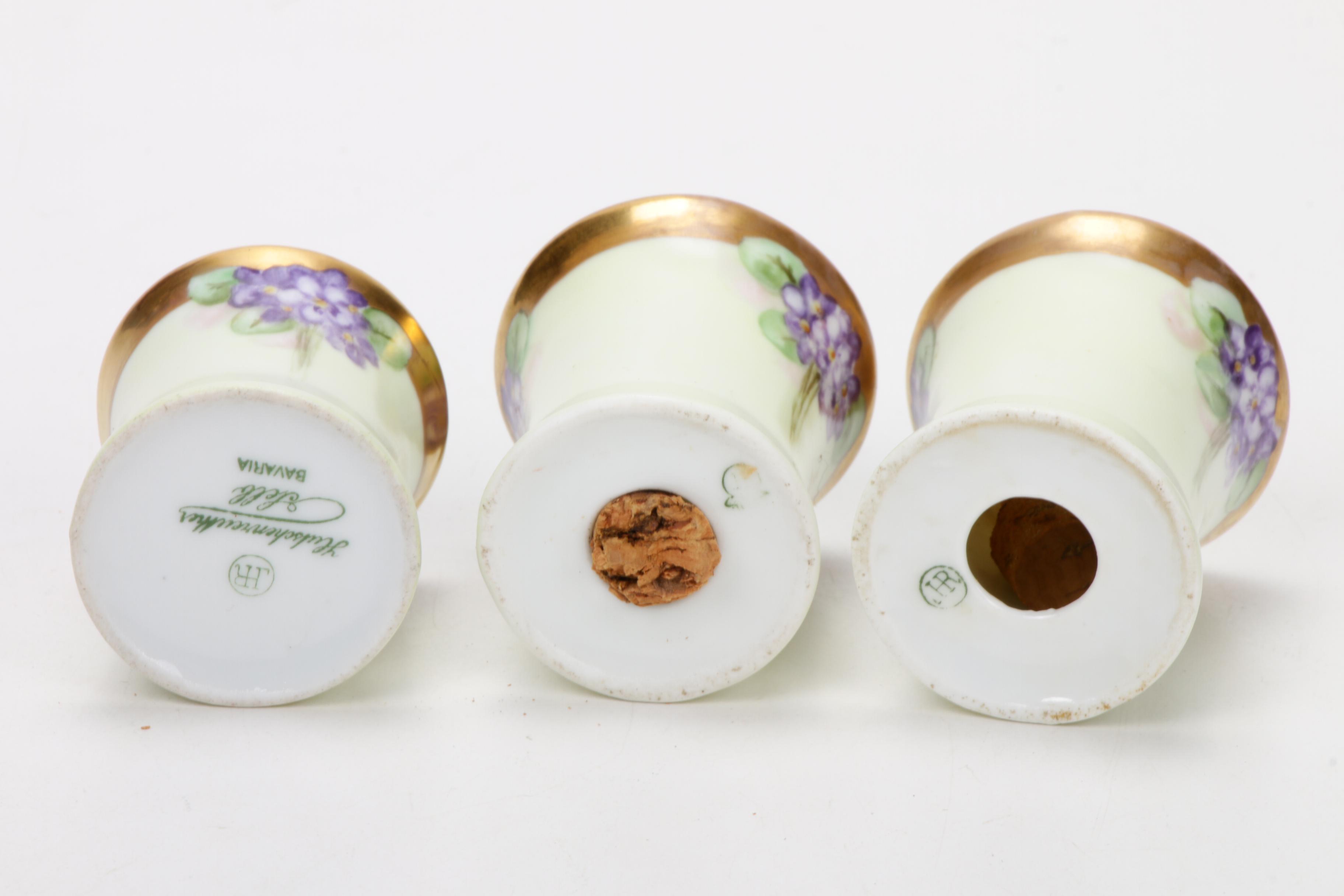 Haviland and other Hand-Painted Porcelain Accessories, Early-Mid 20th Century