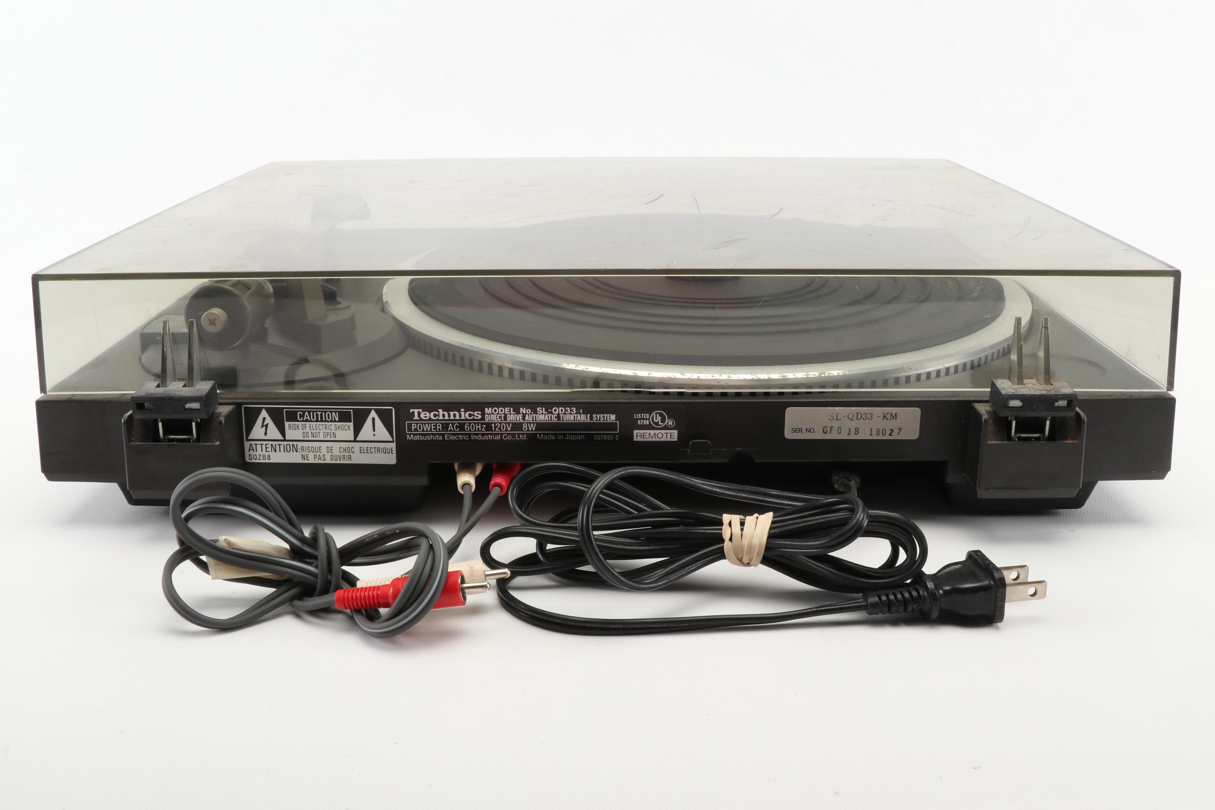 Technics SL-QD33 Quartz Direct Drive Turntable, Late 20th Century