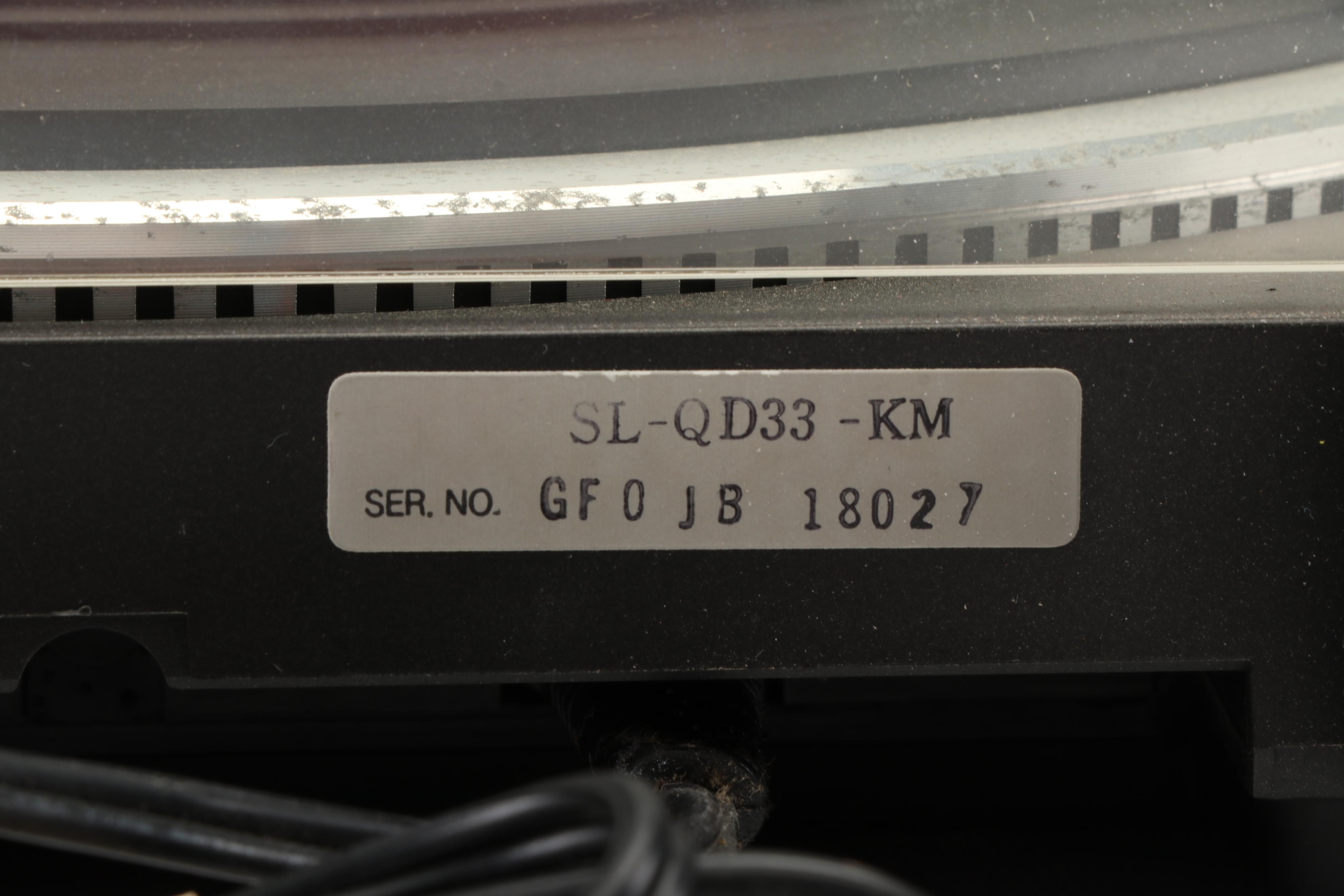 Technics SL-QD33 Quartz Direct Drive Turntable, Late 20th Century