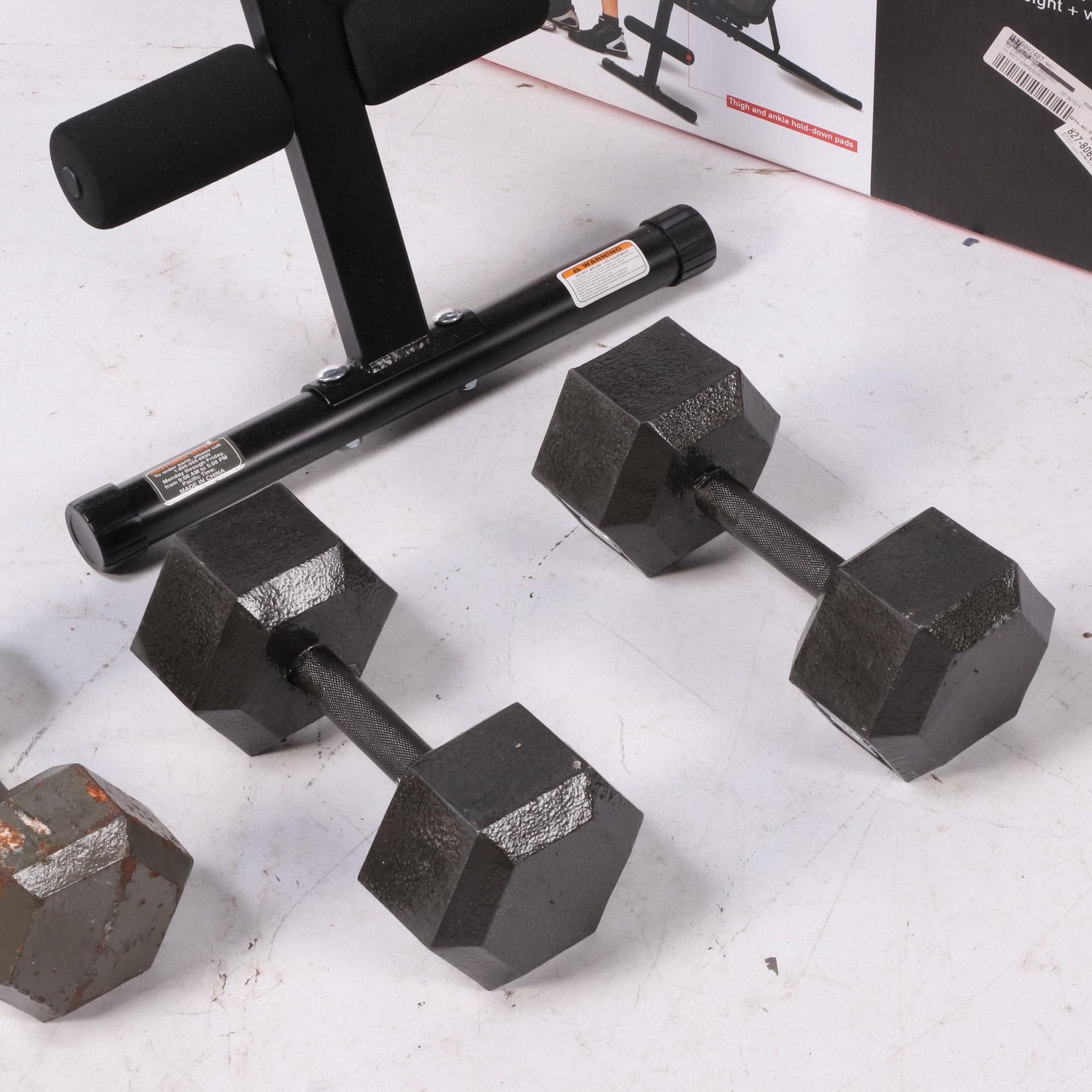 Marcy Club Abdominal Slant Board and Weights
