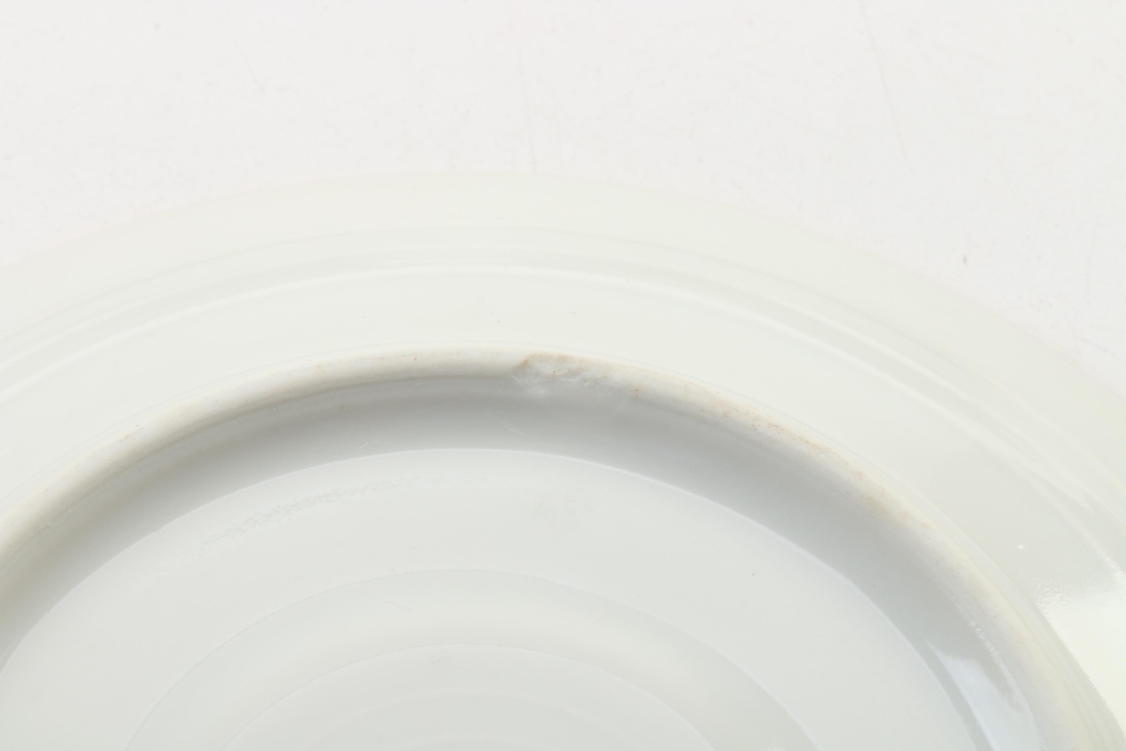 Theodore Haviland Porcelain Double Handle Teacups and Saucers